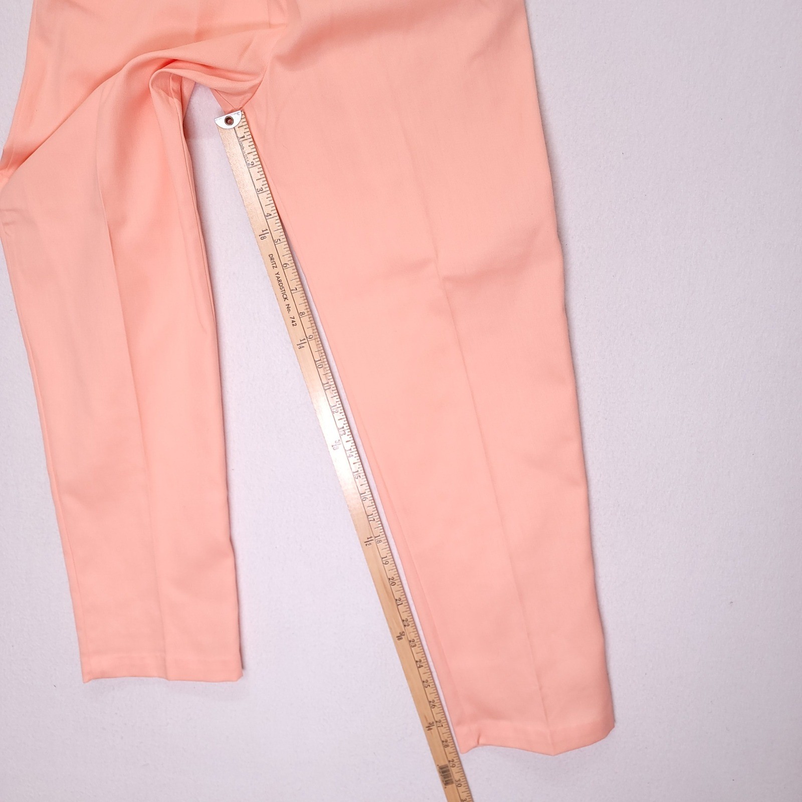 Catnip Vintage 90s High Waisted Elastic Waist Pants Peach Apricot Medium NWT USA