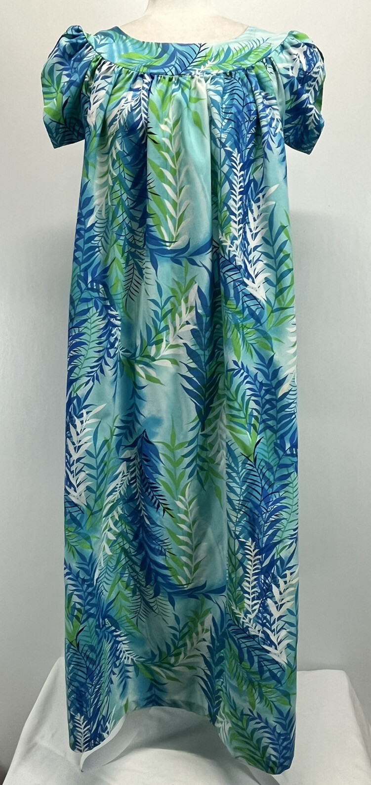 Vintage True Made In Hawaii Kaftan Maxi Dress GUC 60’s 70’s Mumu