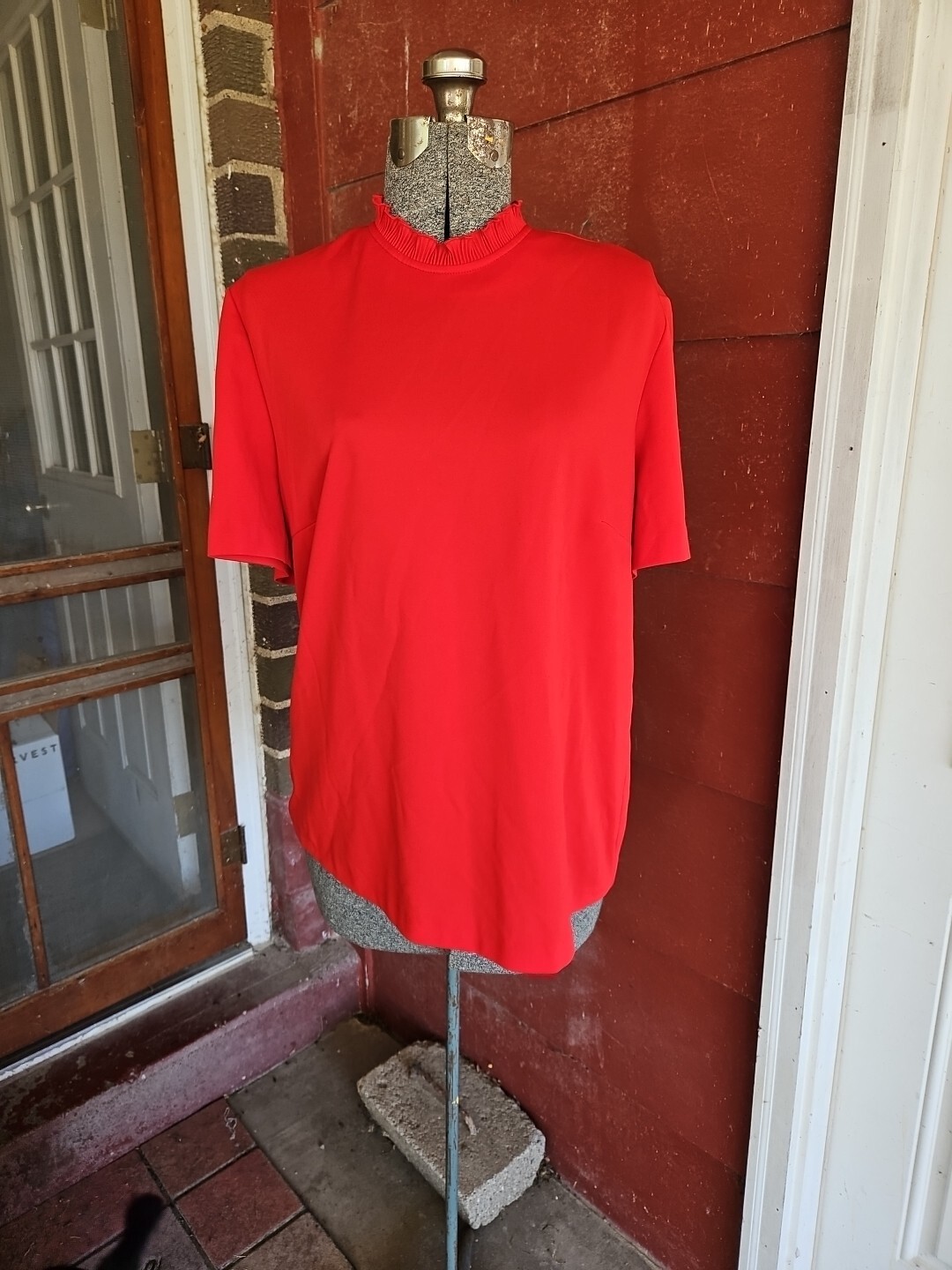 Vintage RED Ruffled Collar – Koko Knits Of California