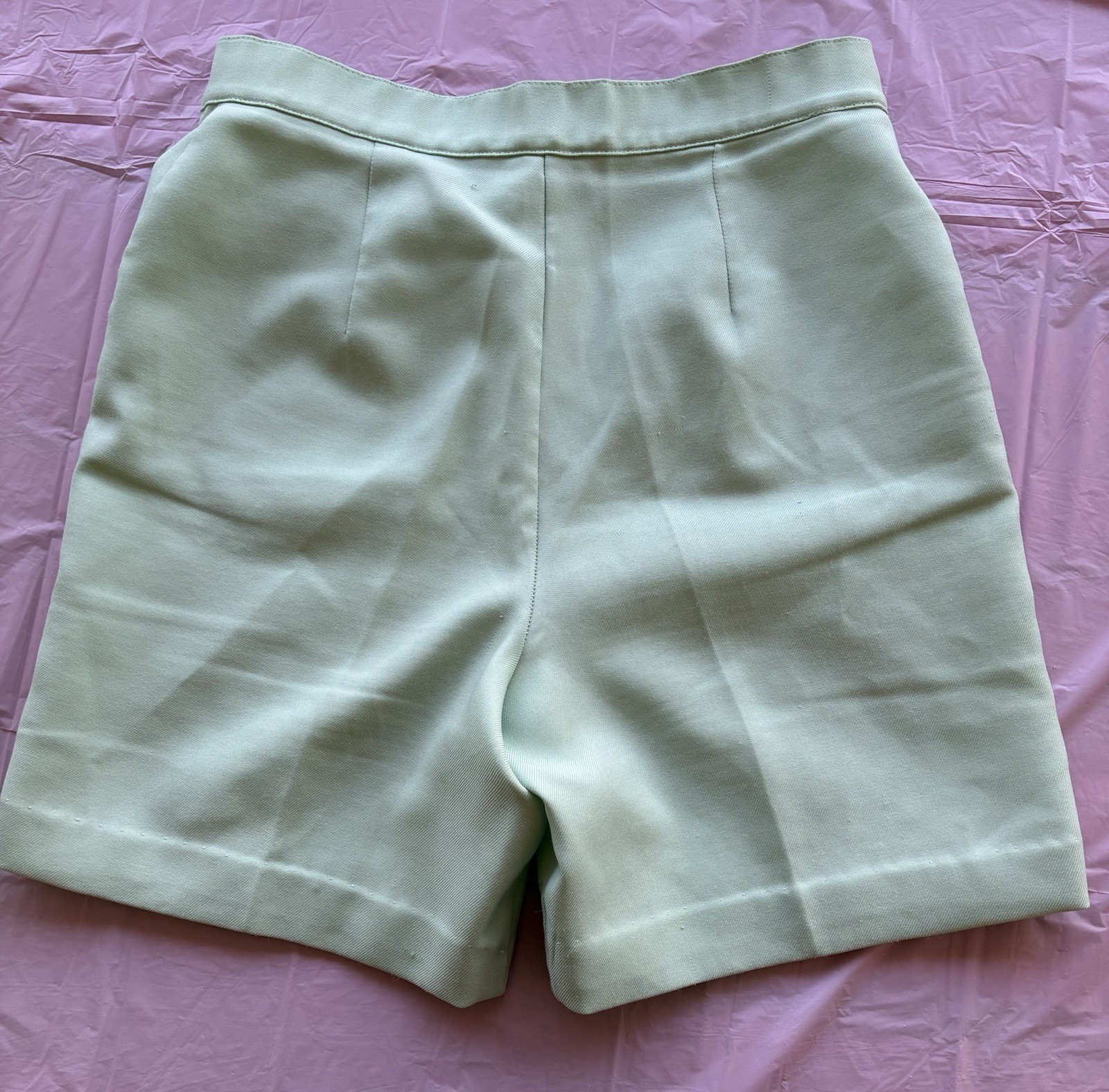 Vintage Stockton of Dallas Women’s Mint Green Bermuda Shorts 70s High Waist Sz L