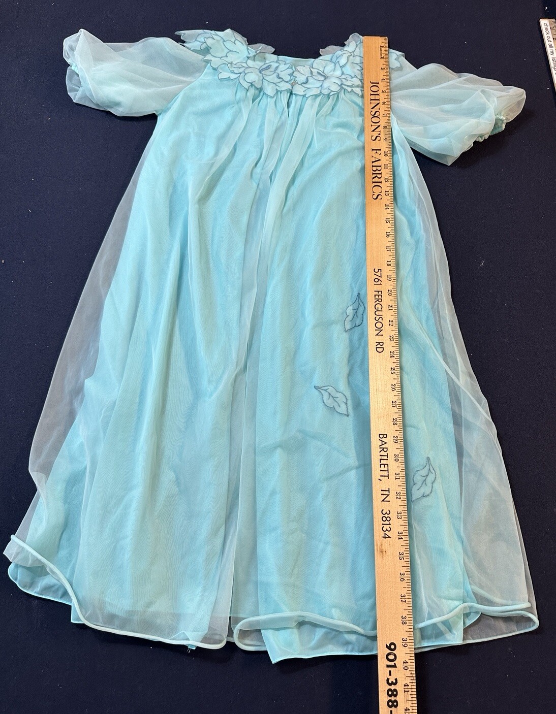 Laros Nylon Peignoir Robe Only Size SM Made in USA Style 1078 Vintage