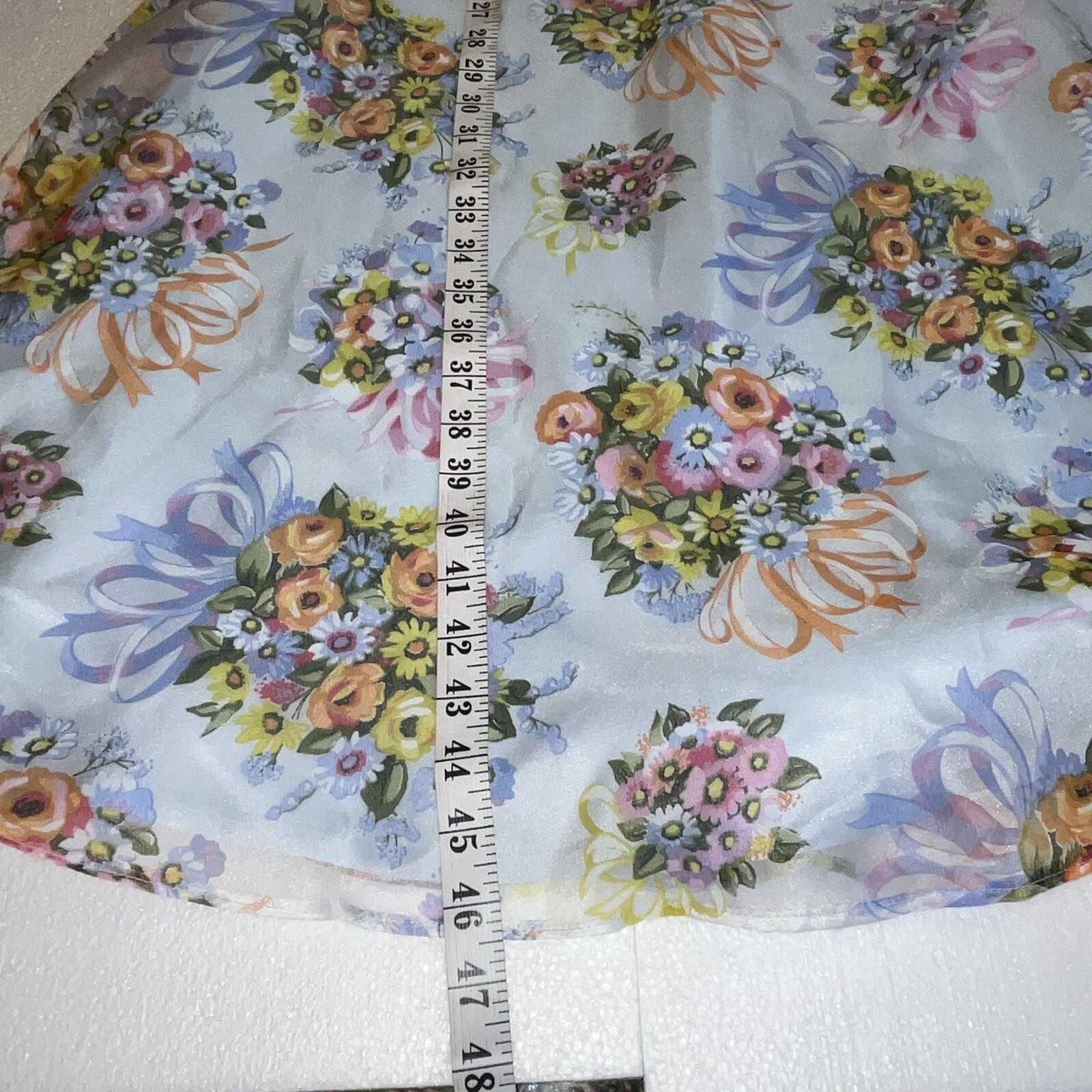 ABC ANGELAIR BY MONIKA Floral Vtg Dress Small Medium Pre 1963 See Measurements