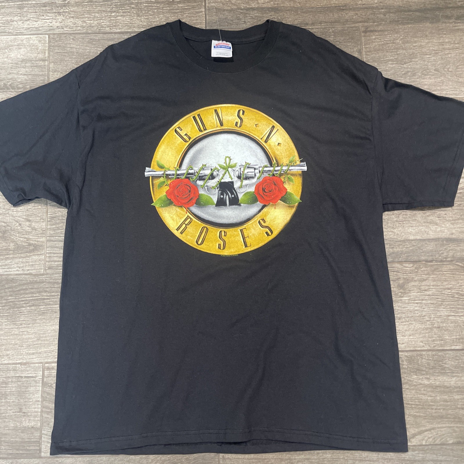 Vintage 2003 Unisex 100% Cotton preshrunk size XL Guns And Roses Black Logo Tee