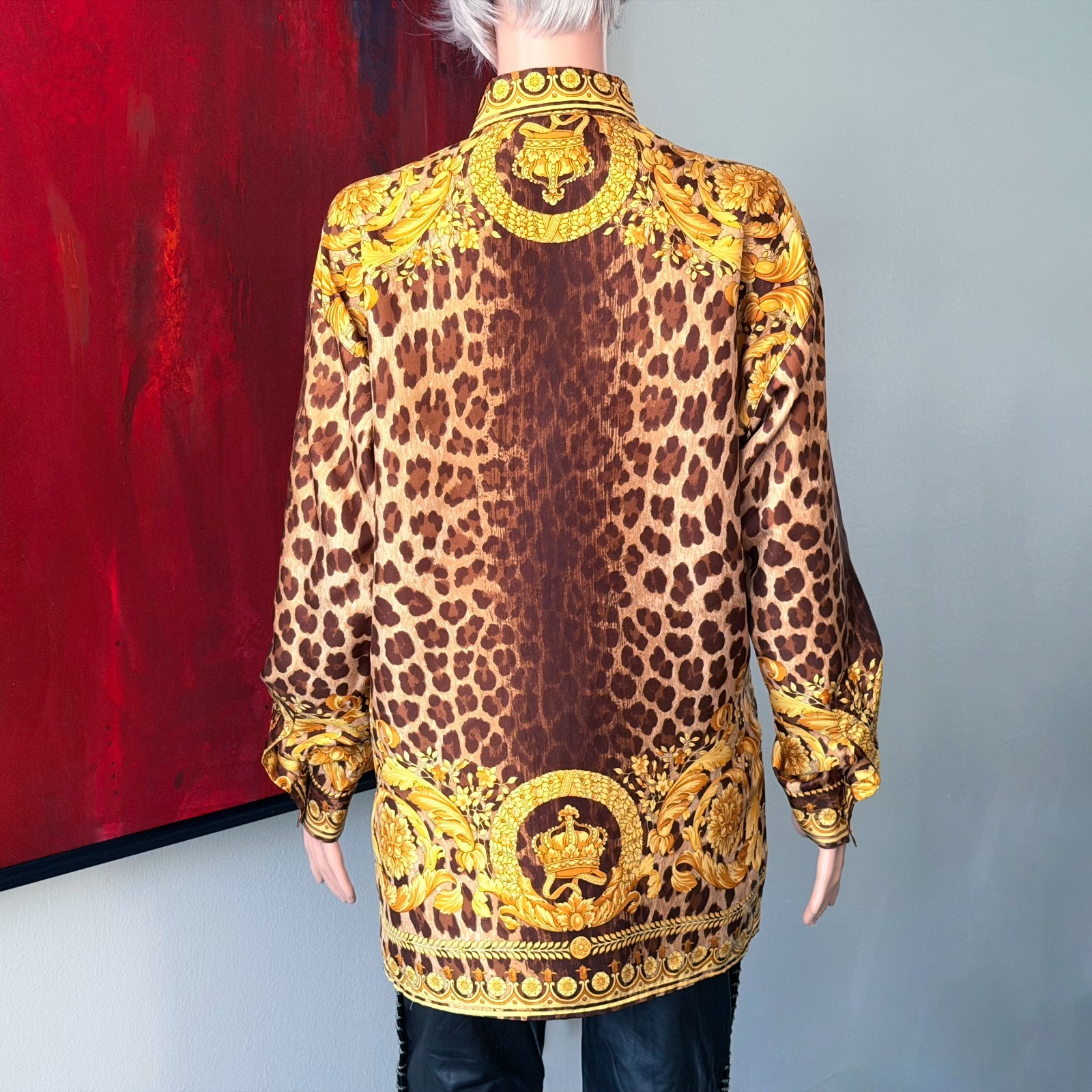 GIANNI VERSACE silk shirt Wild Baroque print from S/S 1992