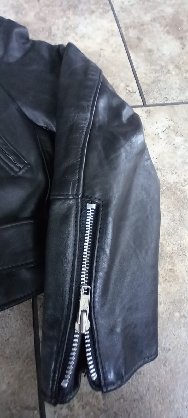 Vintage Stormin Norman 80s Biker Jacket With Harley Back Patch