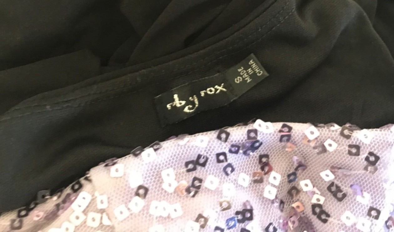 Y2K One Shoulder Stretch Sparkle Cocktail Dress Mini Short Ruby Rox S 90s Bodyco