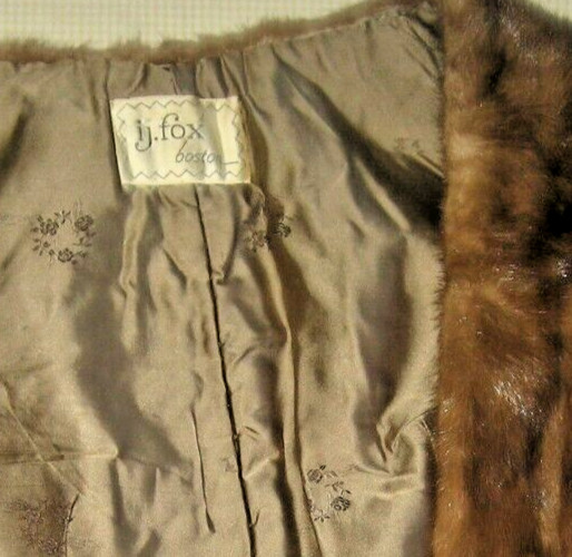 Vintage ( I.J. Fox Boston Mass.) Beautiful Mink/ wrap/shawl -wms. one size