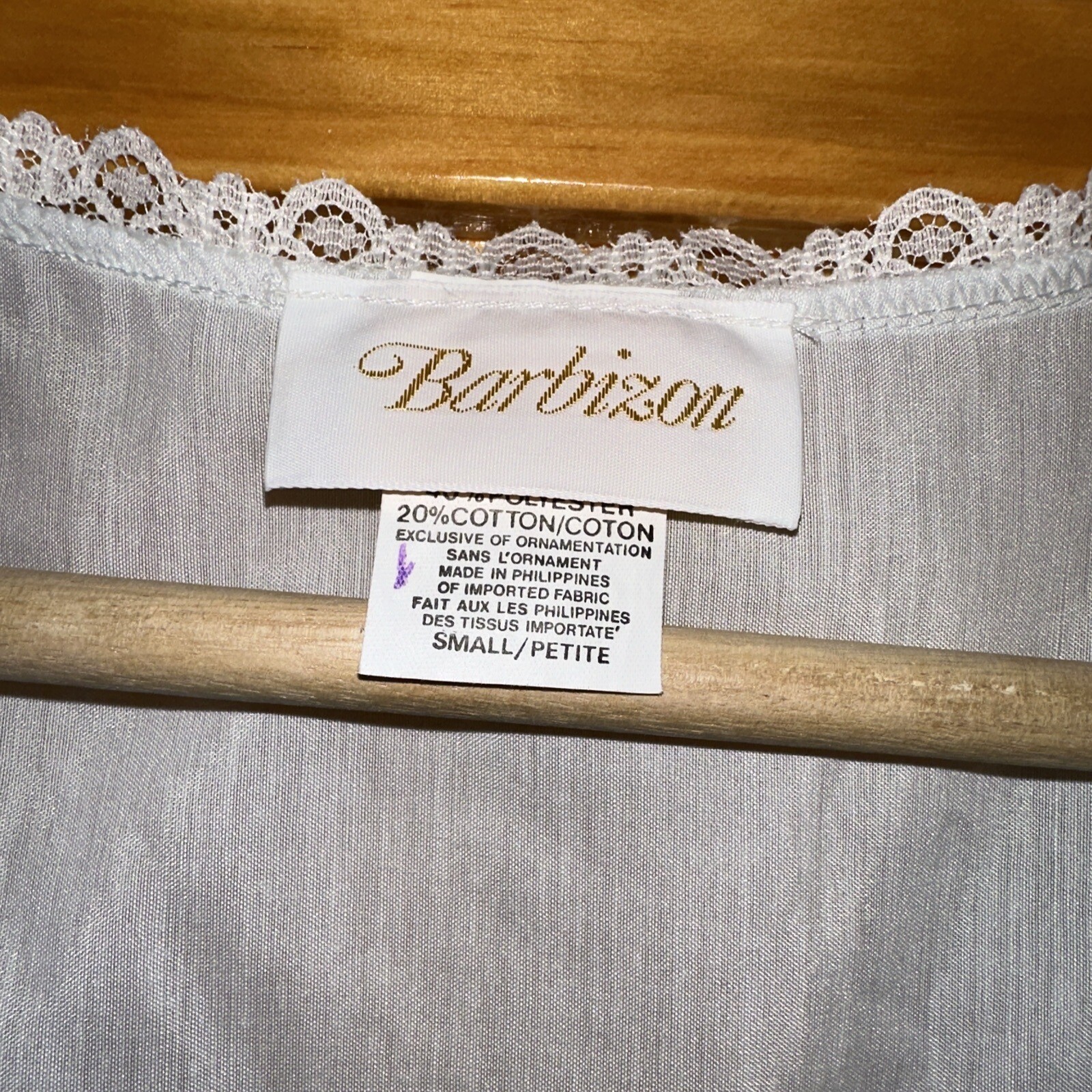 VTG 1960 Barbizon Green Lace Ribbon Rose Nylon Cotton Nightgown & Robe Set Small