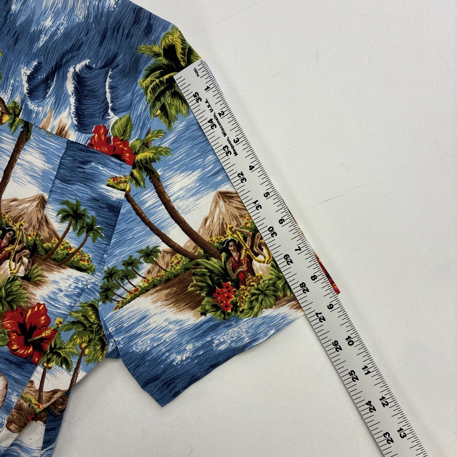 Vintage Shannon Marie Hawaiian Shirt Womens Size Large Floral Tropical