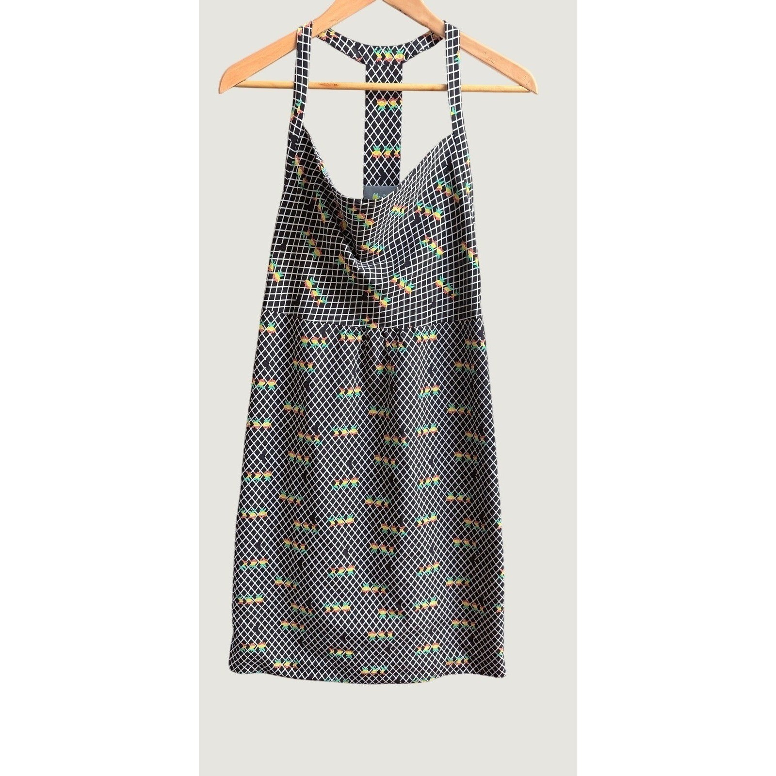 Anthropologie A Rose Has No Teeth Dress Small Retro Empire Art Pop Eclectic