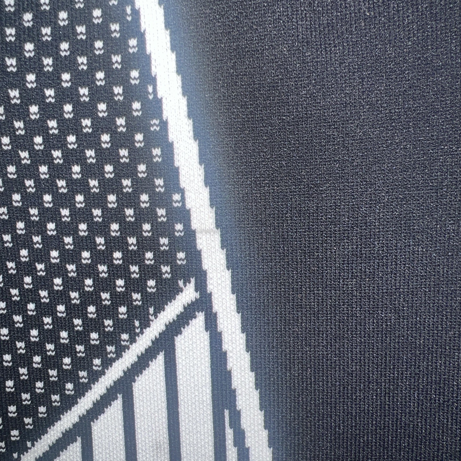 Cache Suit Black White Stripe Skirt & Top Zip Front Knit Medium Y2K NWOT
