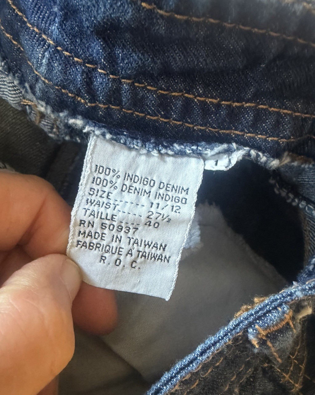 Vintage 1970s N’est Ce Pas Dark Indigo Denim Skirt 11/12 SEE MEASUREMENTS #267