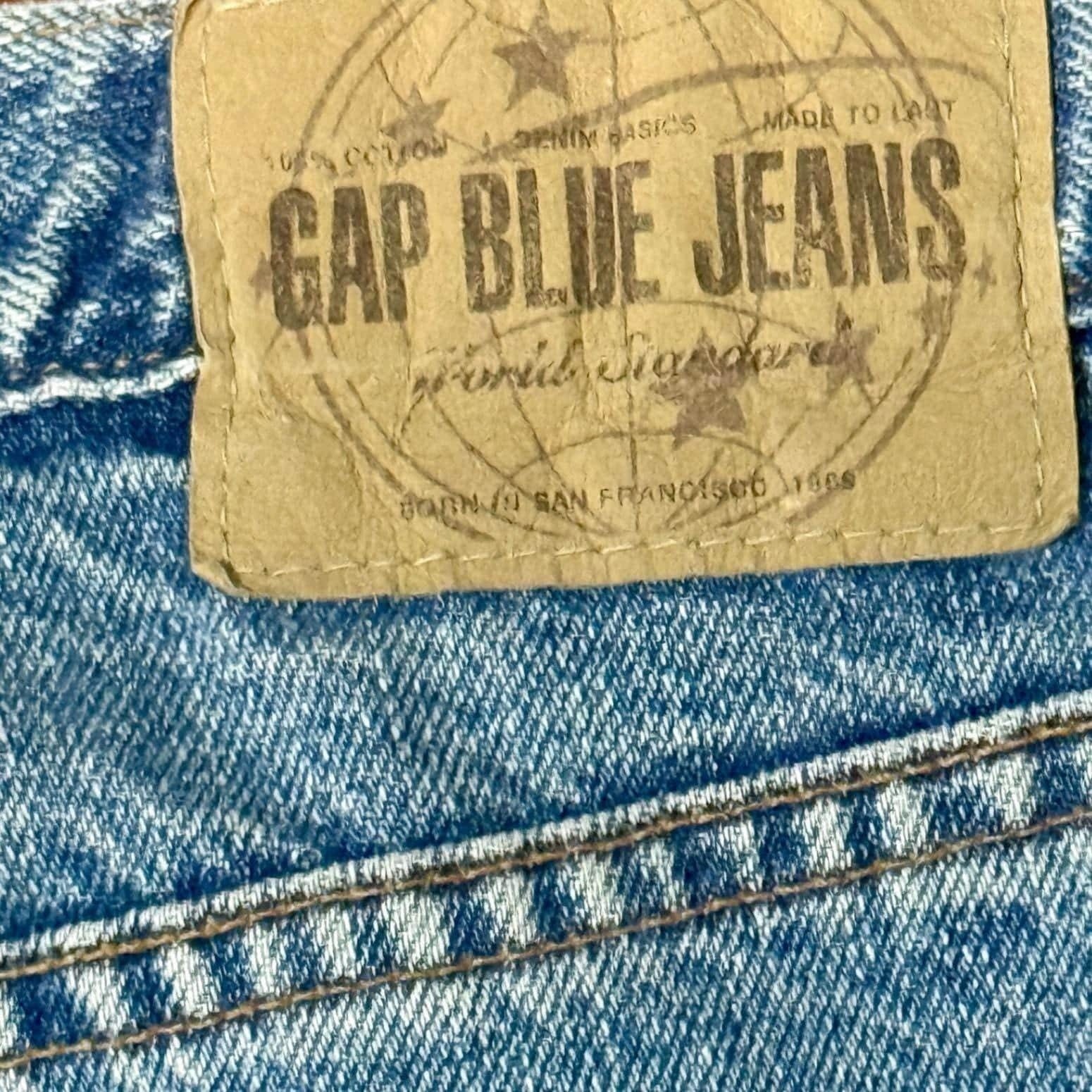 Vintage Gap 1969 Original Fit Jeans Ankle Light Wash 100% Cotton Y2K