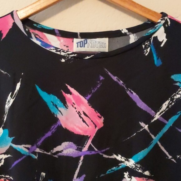 Vintage Top Notch Black Splatter Sweatshirt