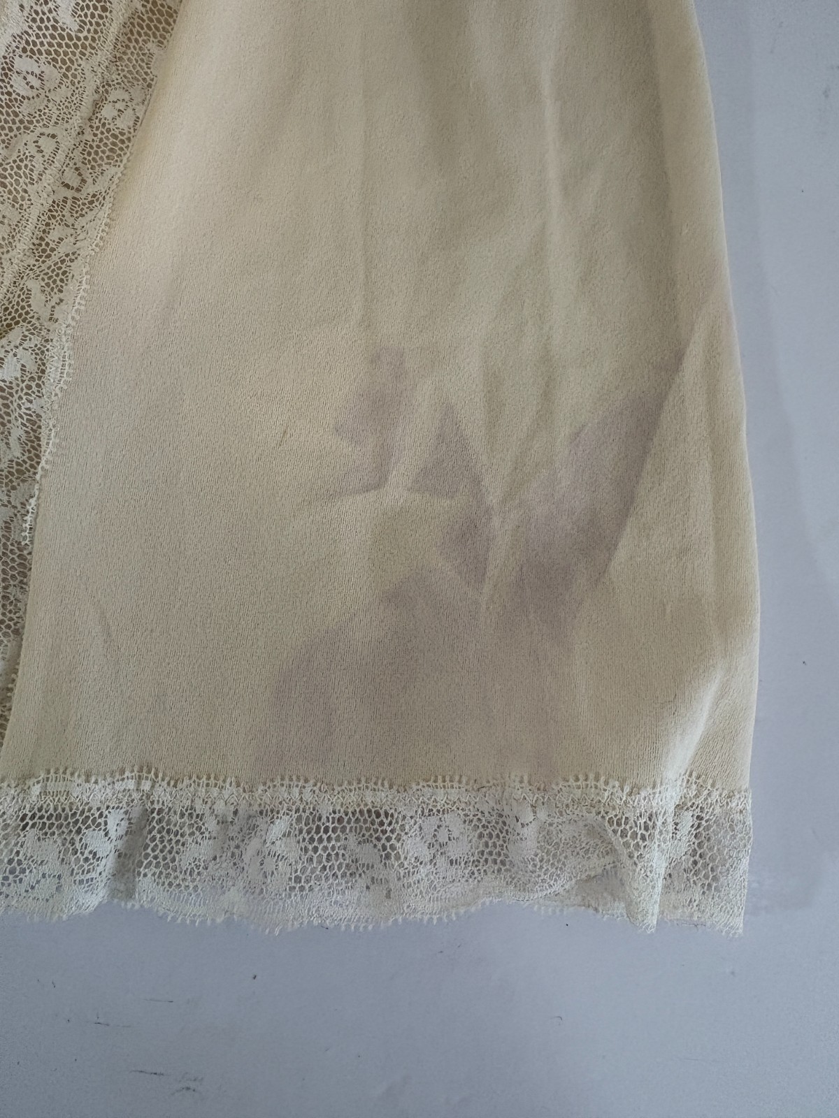 Vintage Mini Half Slip Womens XS Ivory