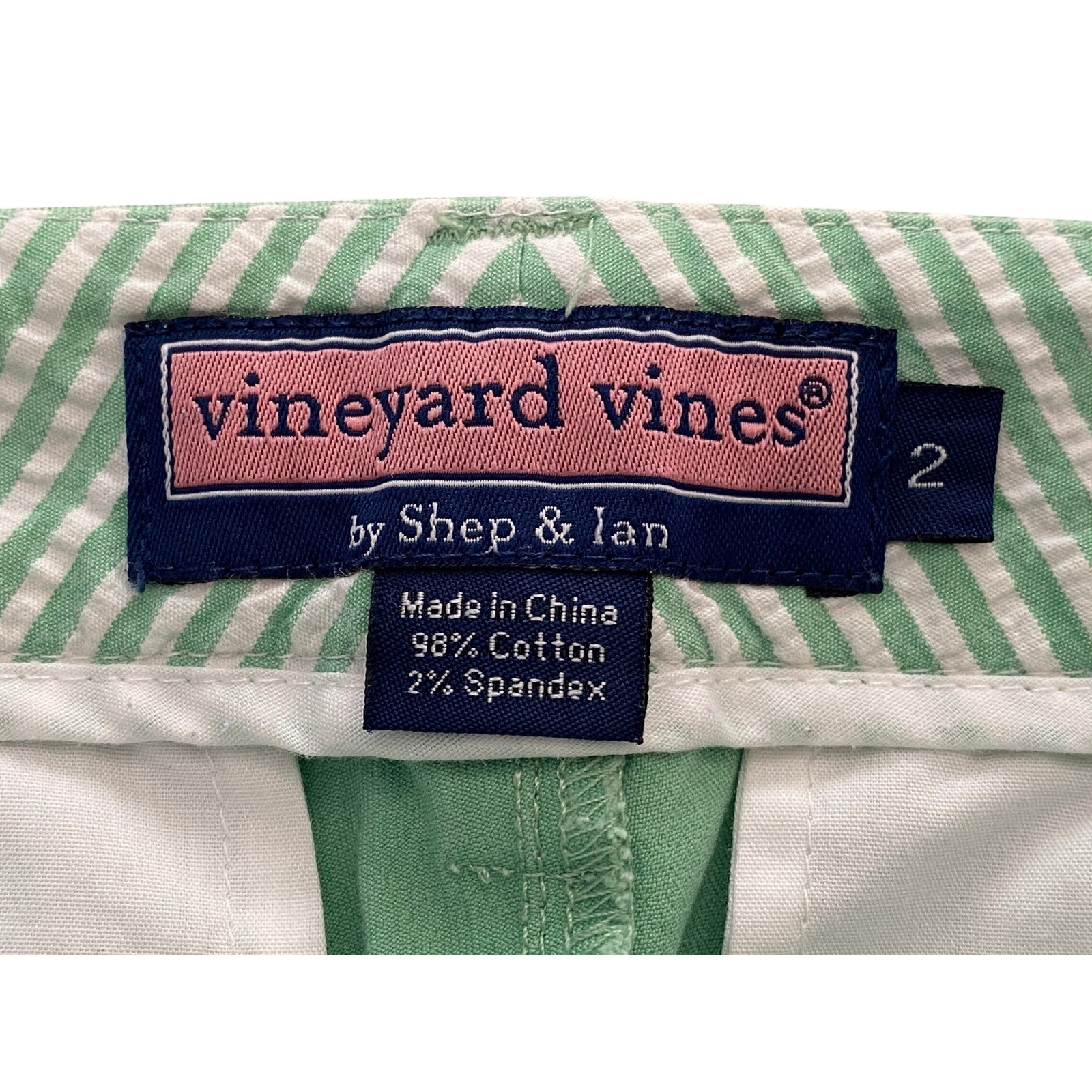 Vineyard Vines Womens 2 Mint Green Wide Leg Crop Pants Stretch Cotton Chinos