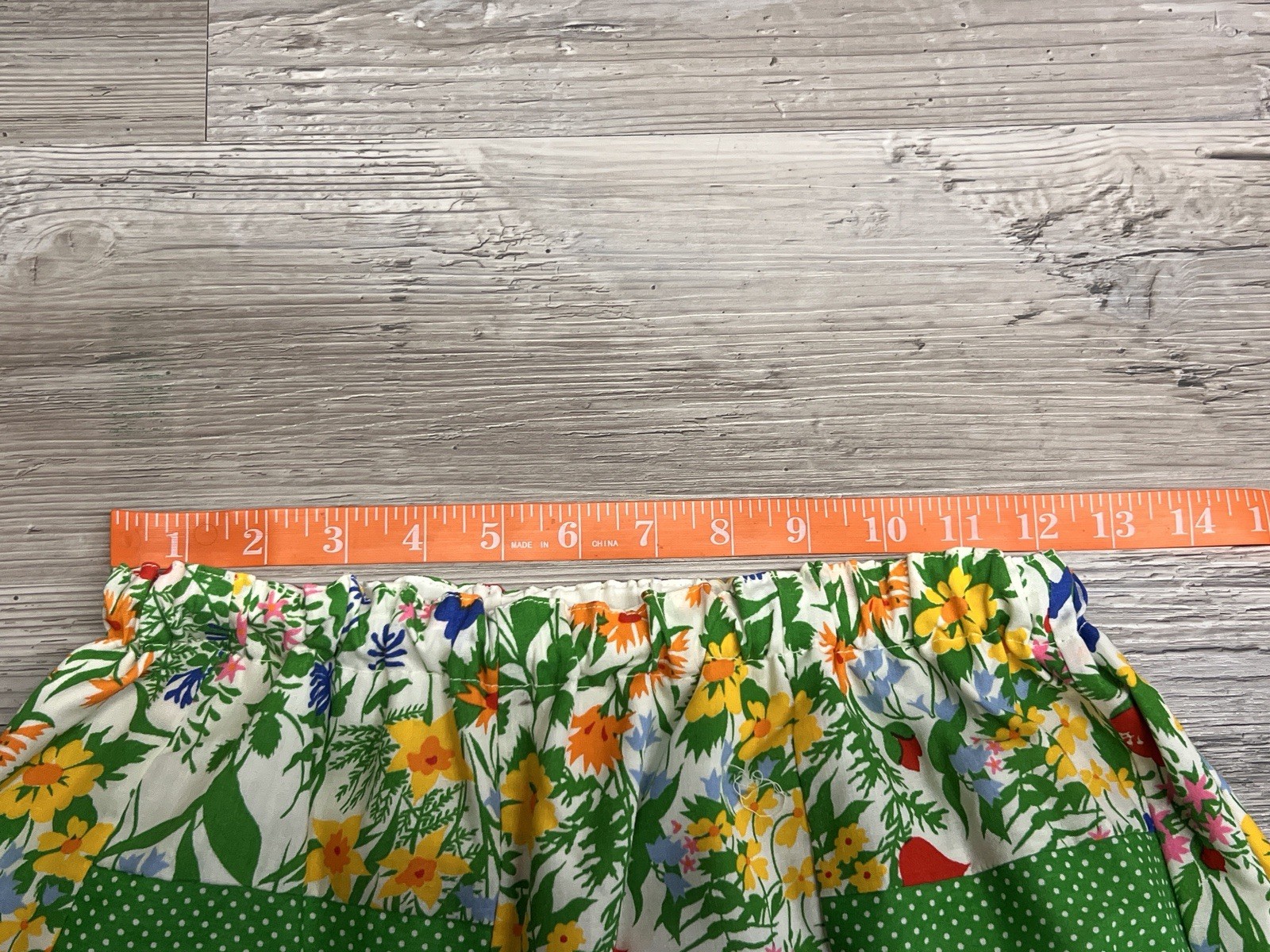 Vintage 70s Mr Hank Patchwork Floral Maxi Skirt Eyelet Lace Boho Cottagecore XS