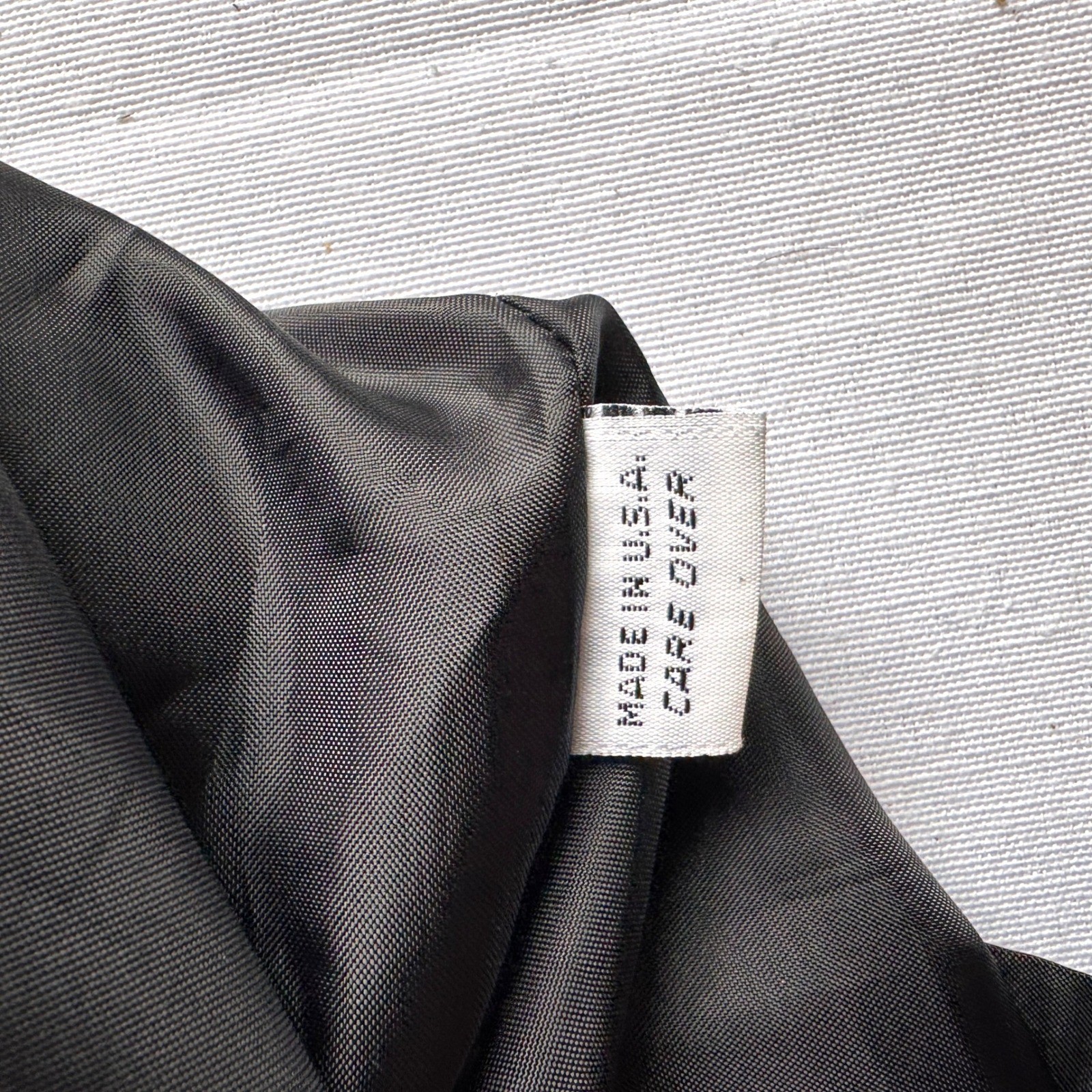 Vintage Maxima Design Studio Black Leather Pencil Skirt USA High Waist Lined