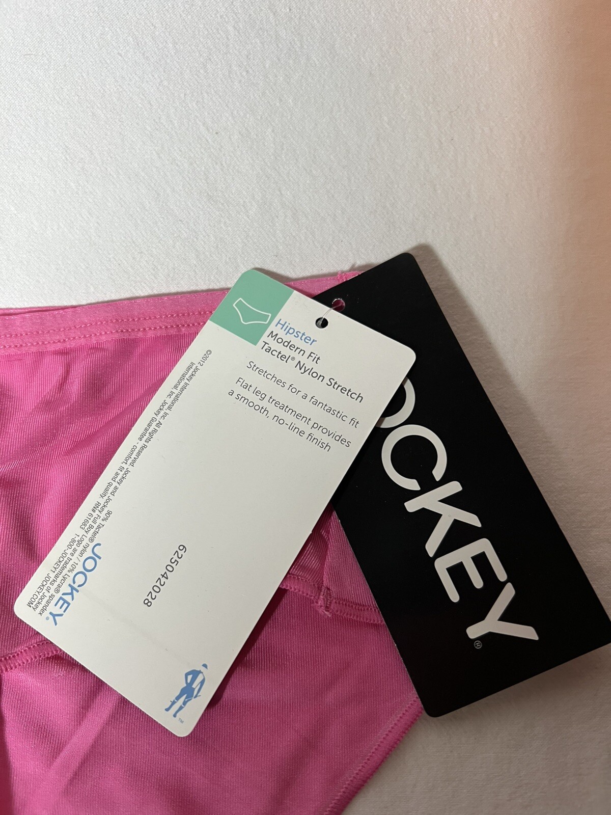 Vintage Jockey Silky Soft Hot Pink Modern Fit Tactel Nylon Size 8 NWT