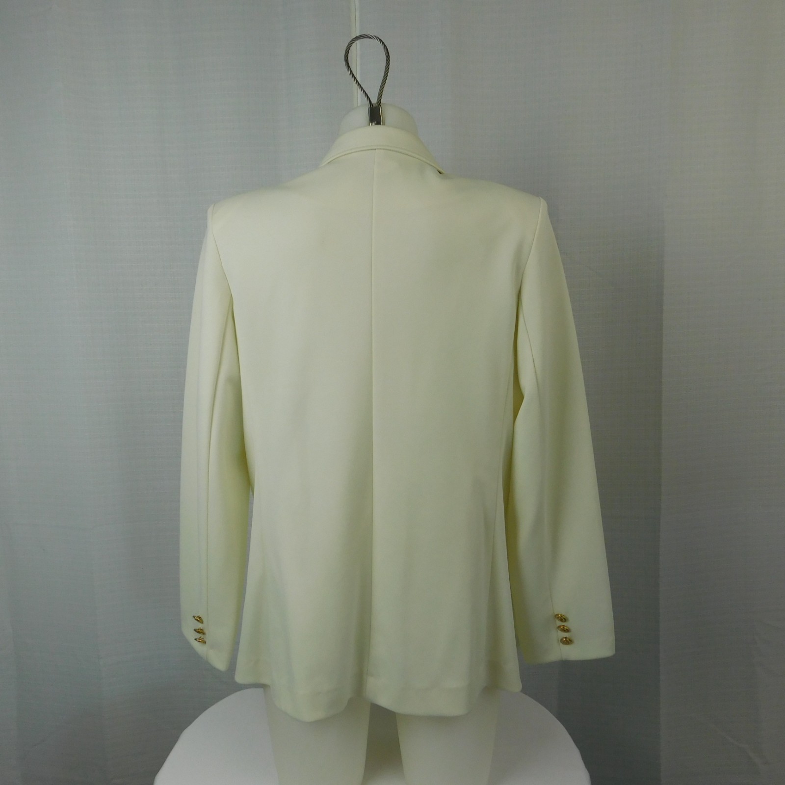 Cricket Lane Women’s Notch Collar 2 Button Blazer Jacket Cream 14 Career Office