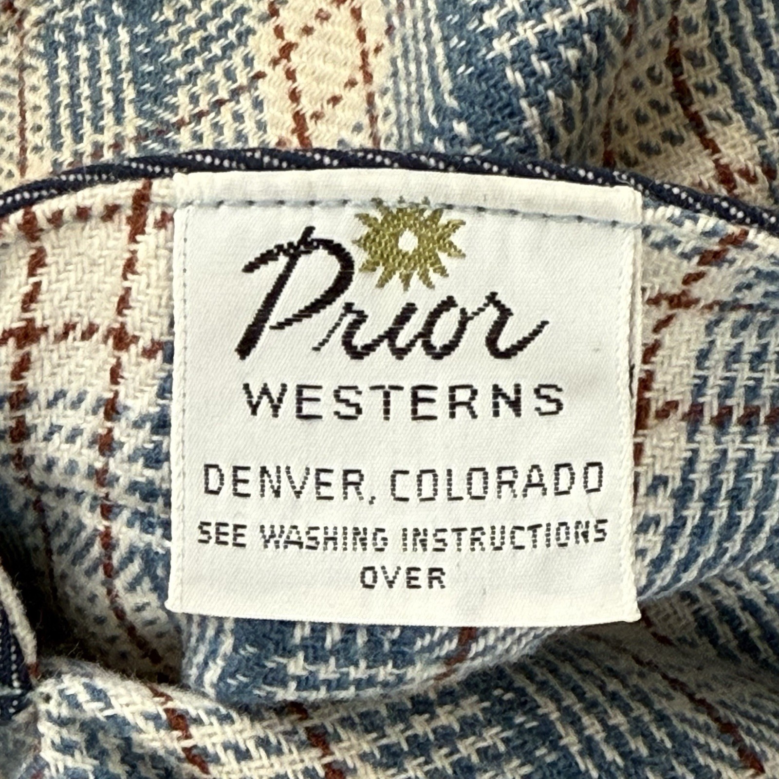 Vtg Prior Westerns Denver Denim Reversible Jacket Womens L Chore Coat Rockabilly