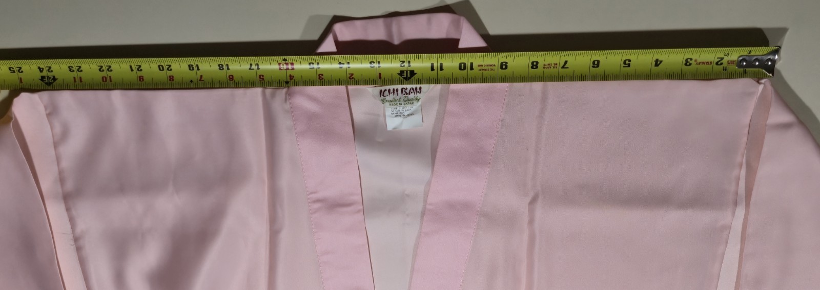 Vintage Ichiban Japan Kimono Robe Geisha Cherry Blossom Light Pink One Size NOS