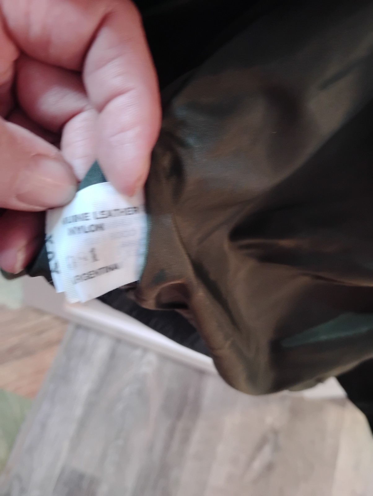 Vintage 80s Harbor Dark Green Leather Jacket Oversized Shawl Collar Coat Medium