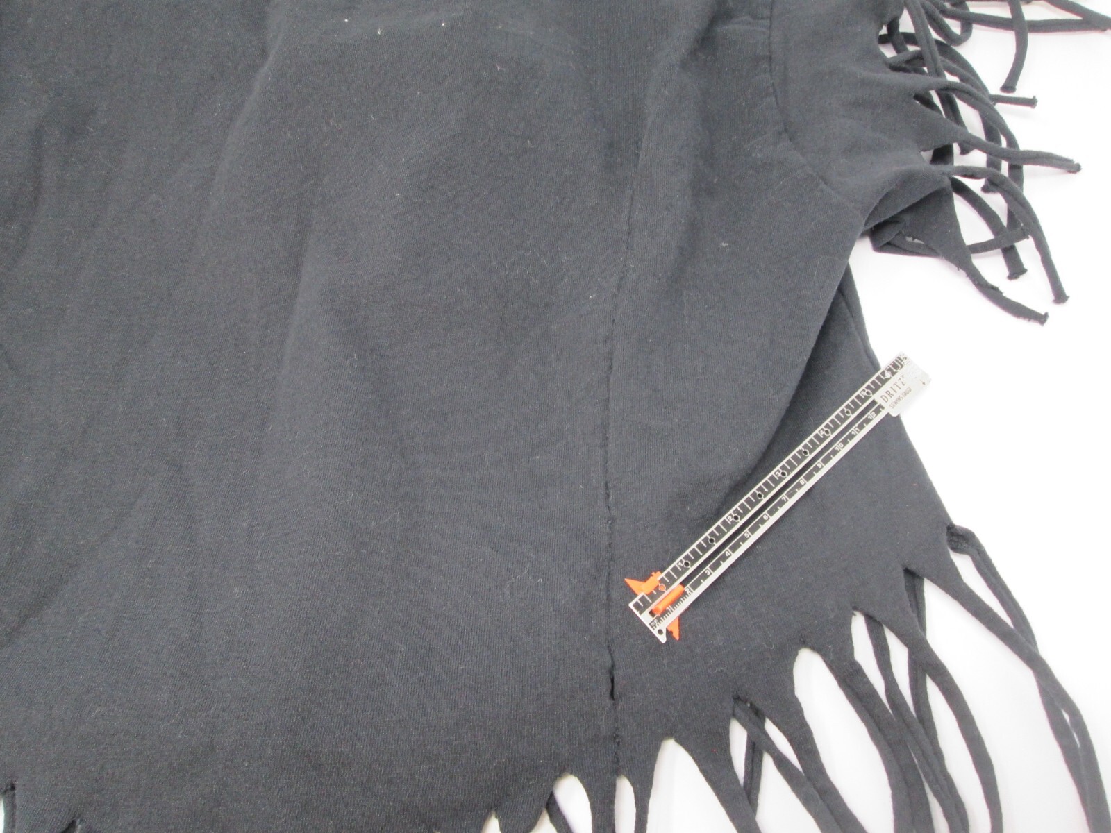Vtg 90s STURGIS T Shirt Dated 1998 CROPPED Distressed FRINGE Womens One Size