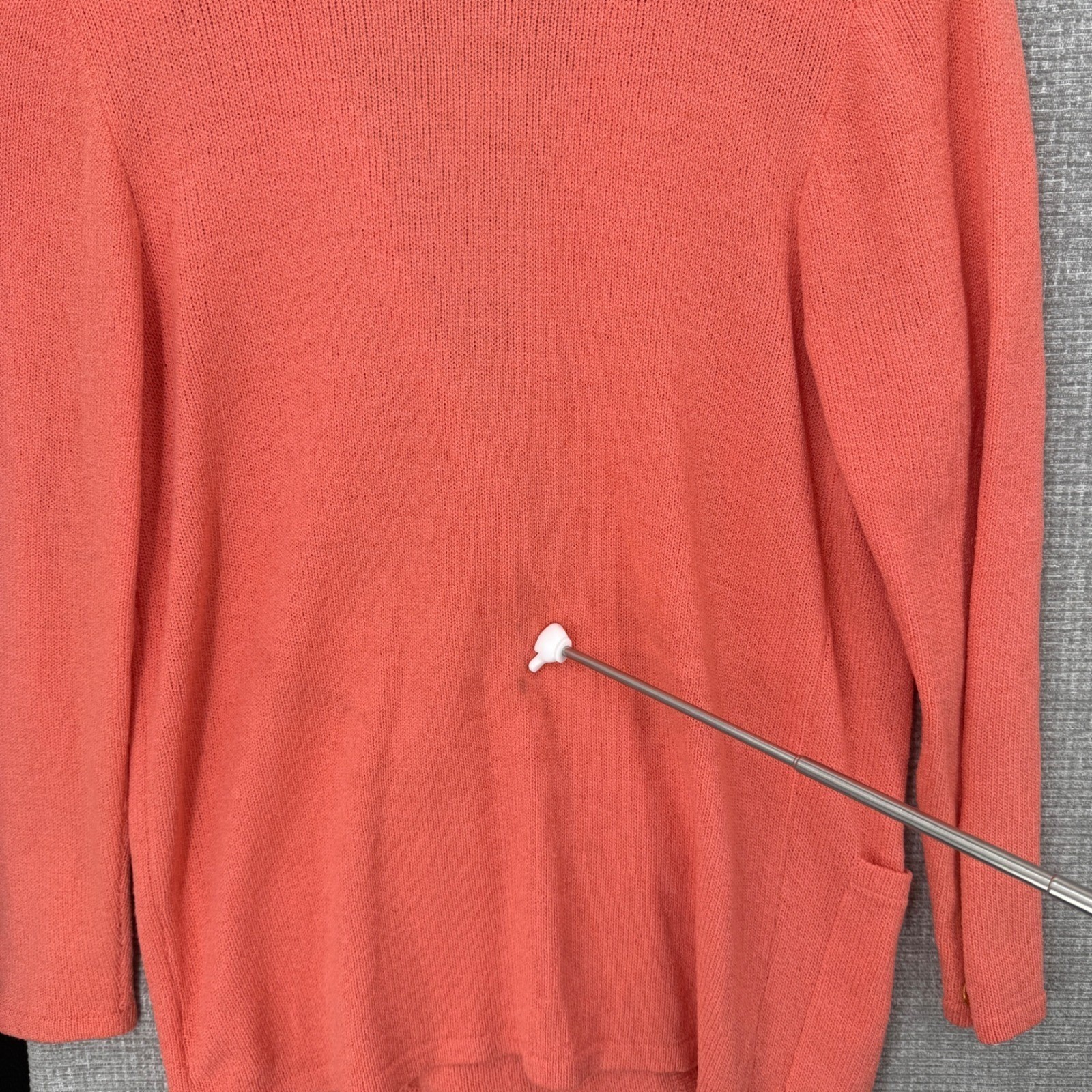 Vintage Don Sayres for Wellmore Skirt Suit Women 6 Salmon Pink Wool Knit Vintage