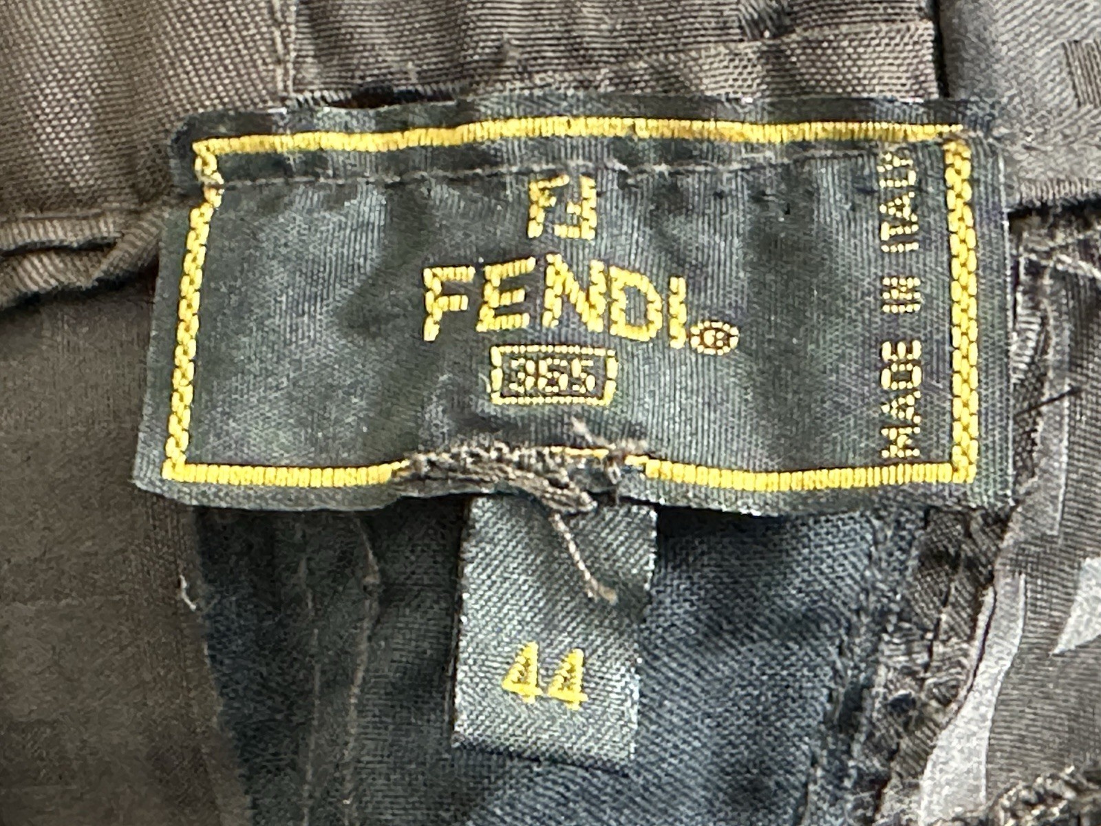 44 UNWORN Vintage FENDII ZUCCA Pants Two Pocket Boot Cut 50 Cotton 50 Nylon 30”L