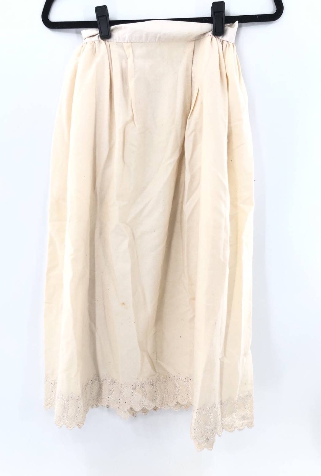 Vintage Edwardian/Colonial Petticoat Undergarment Cream Color Embroidery