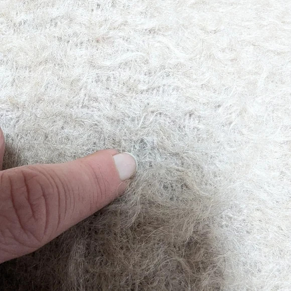 Pitlochry Mohair Wool Scottish Vintage Cardigan Coat Textured With Pockets
