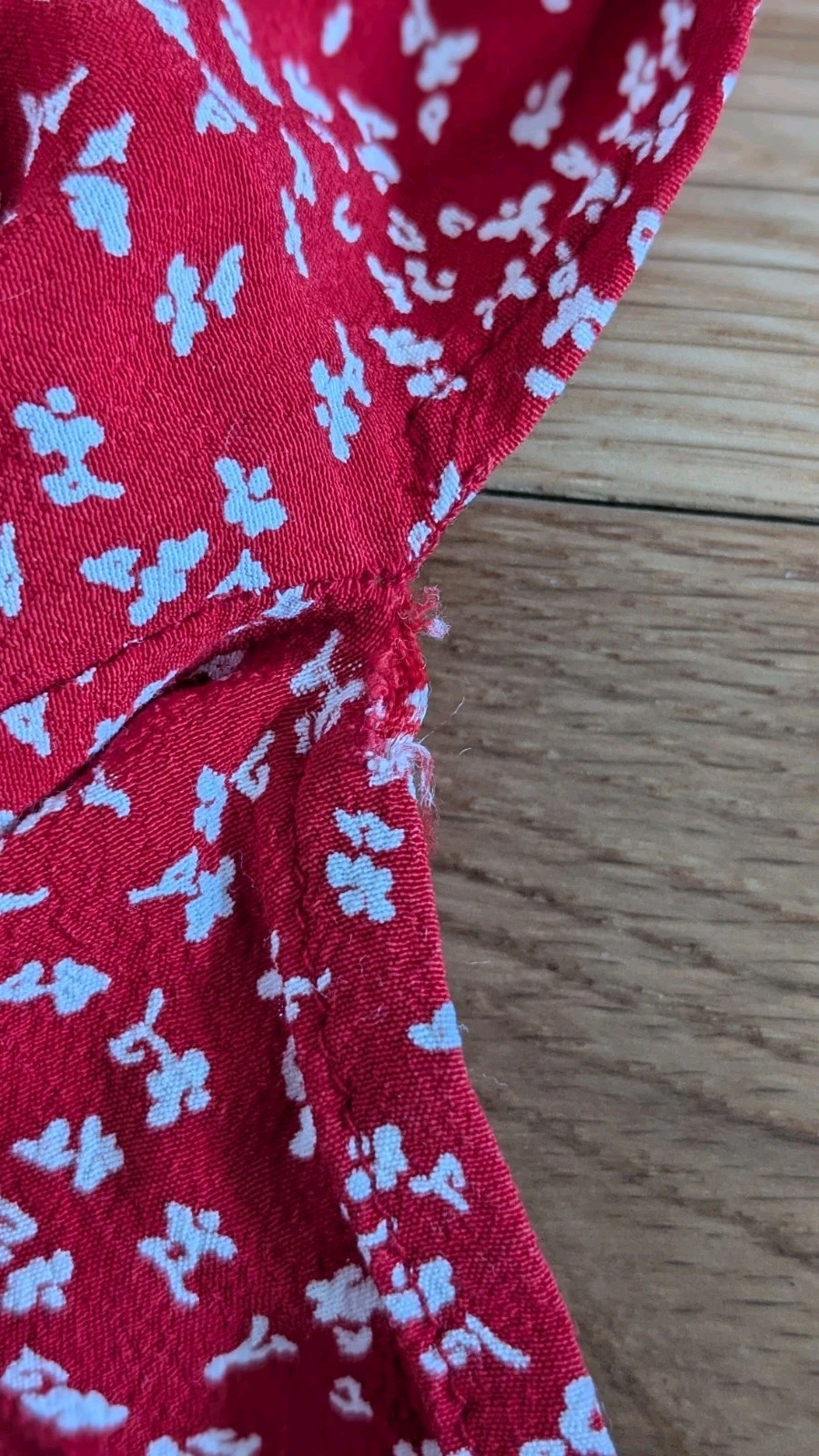 Vintage Carol Anderson Cottagecore Red Floral Dress Small Rayon Made In USA