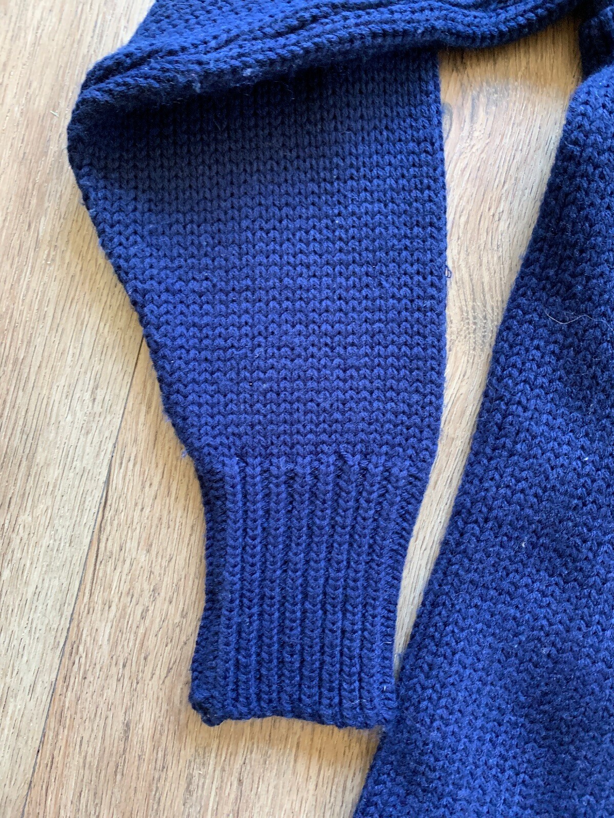 1950s Vintage Blue Varsity Band Sweater Letterman H Standard Pennant Co