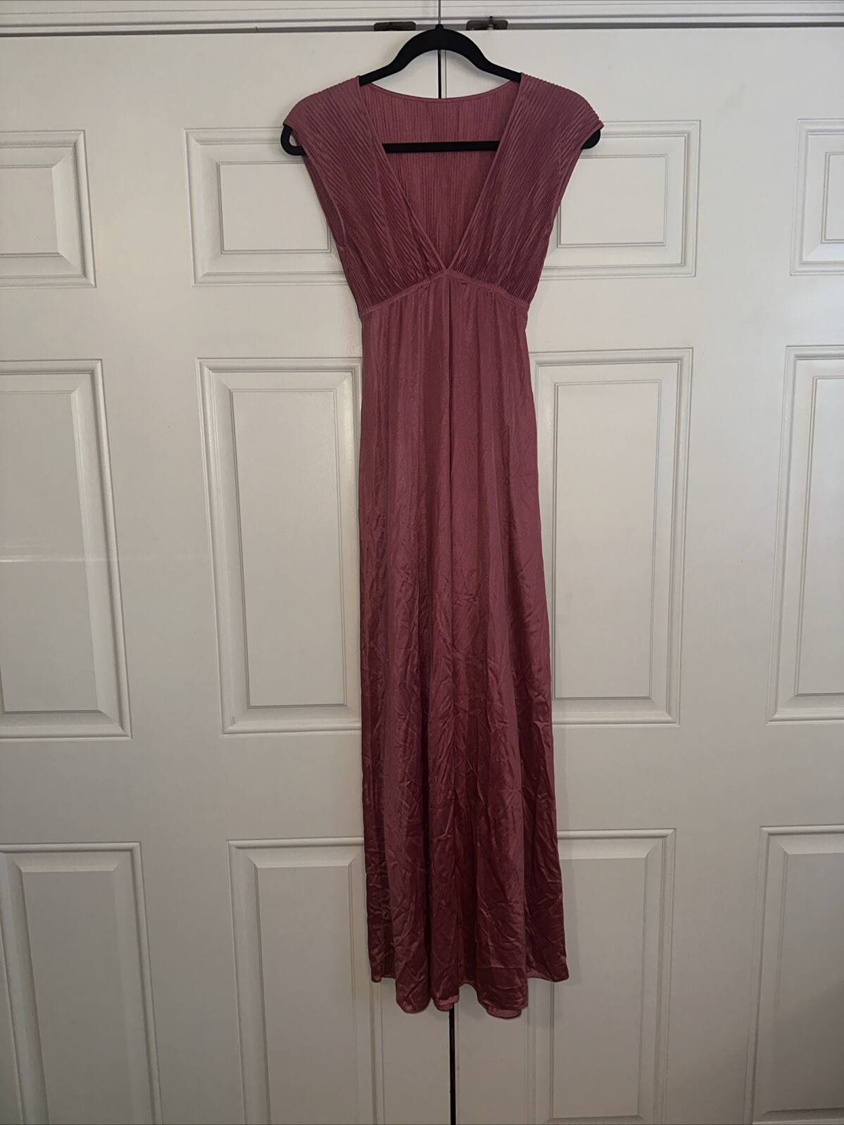 Vintage Maidenform Dreamwear Nightgown Robe Set Size Small Full Sweep Gown Pink