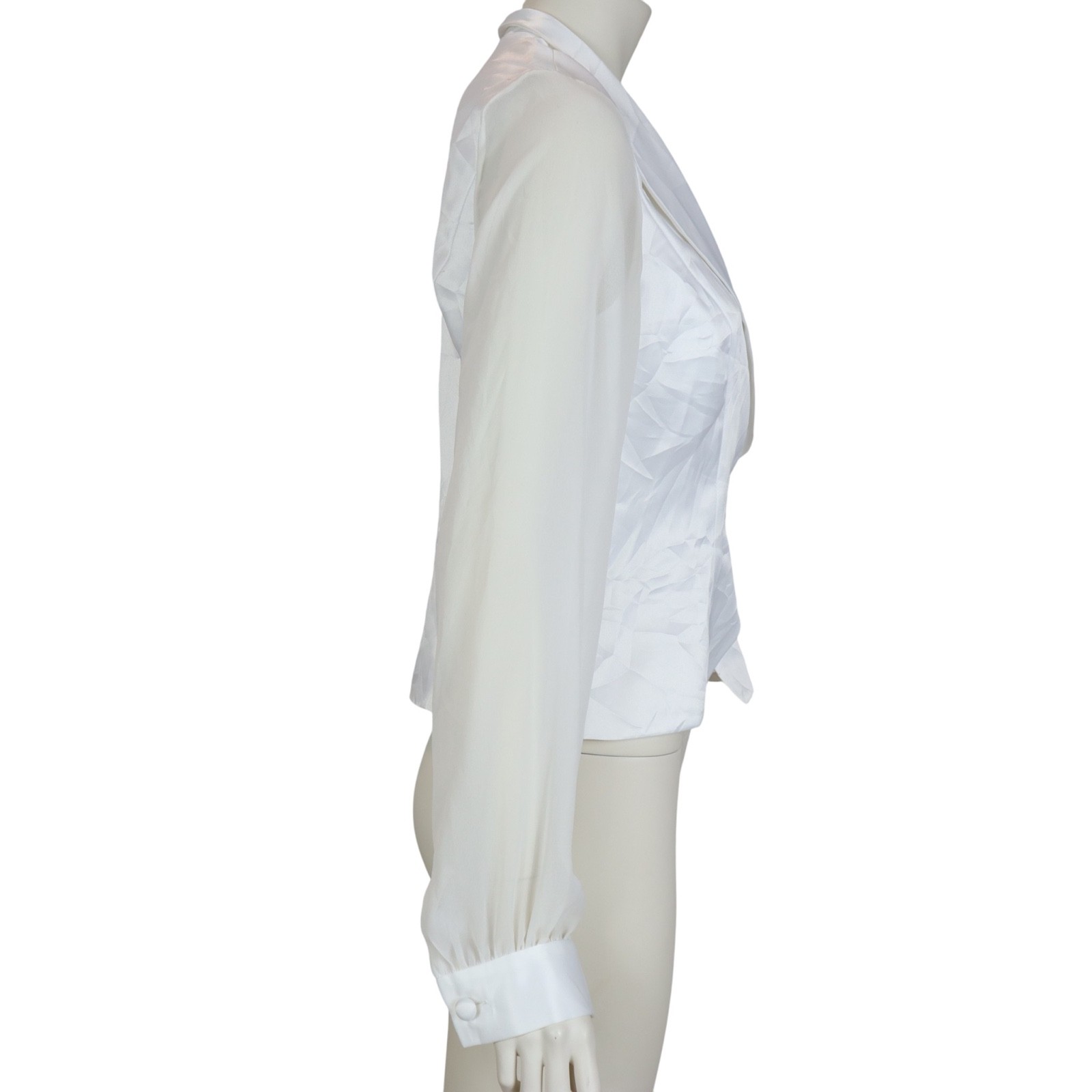 Vintage Adrianna Papell Evening Essentials Jacket Top Sheer Sleeve Women’s 8