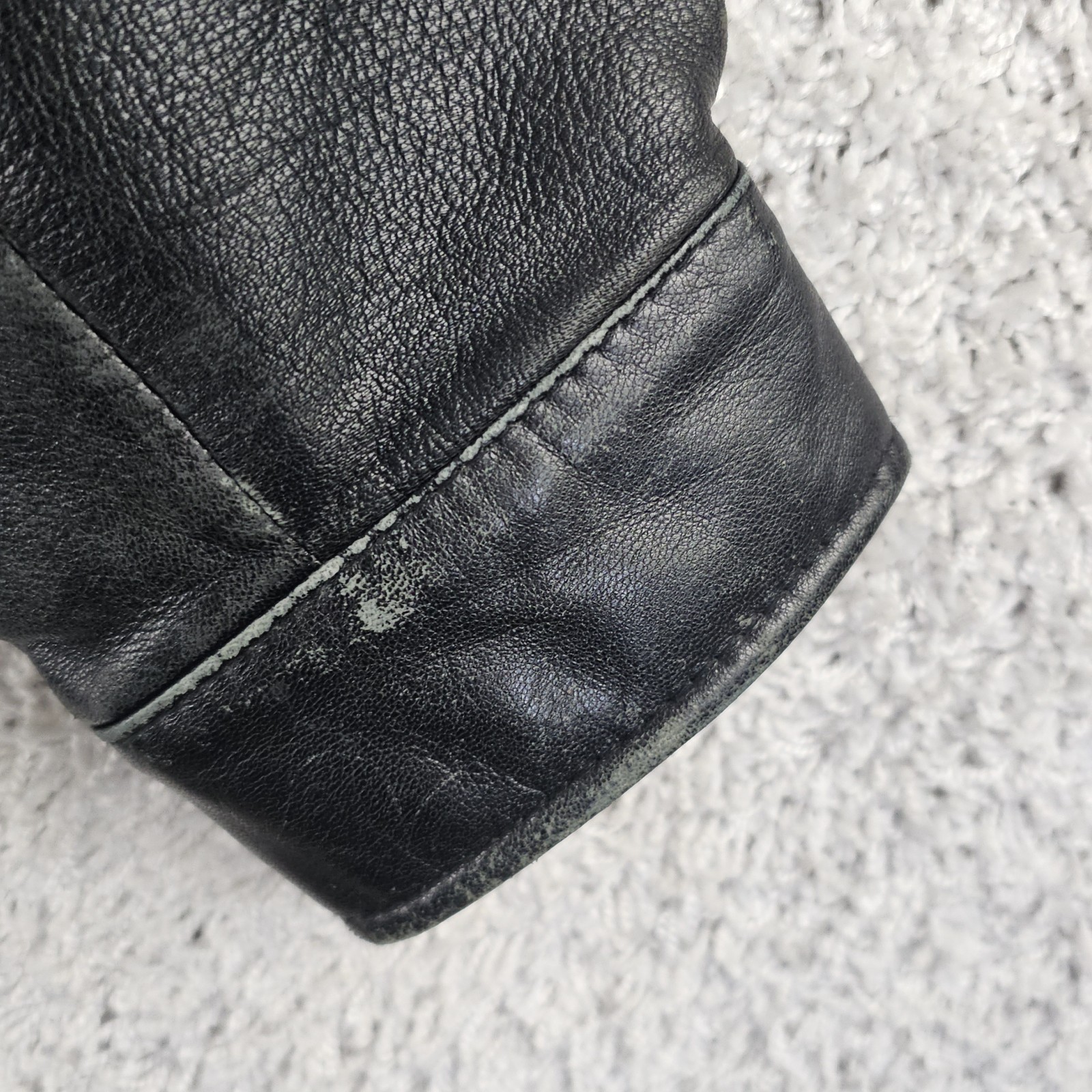 Vintage Wilsons Leather Moto Cropped Jacket Sz M Asymmetrical Thinsulate 90s