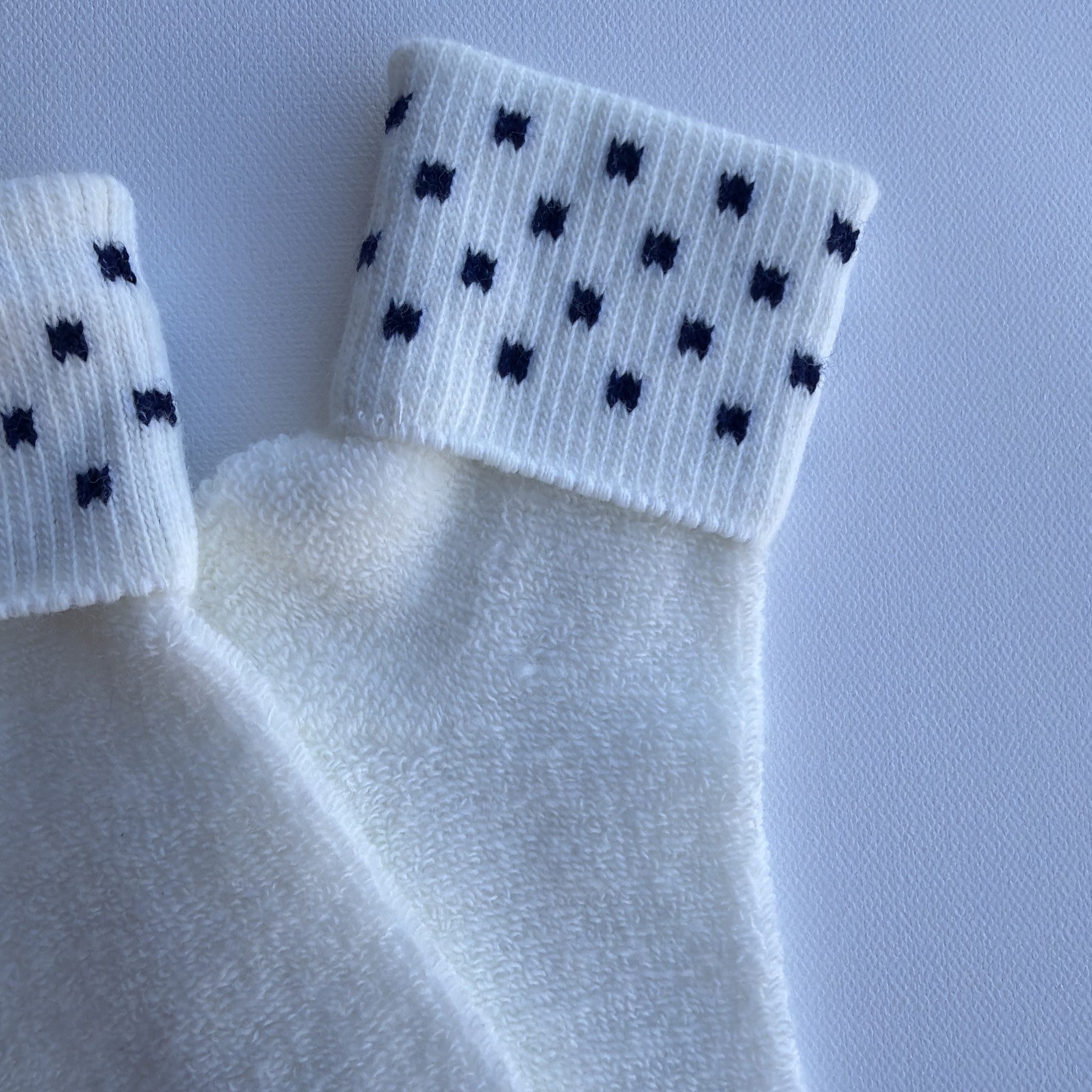 VTG Socks Ladies Sport 8.5-11 80’s 90’s NOS Acrylic USA Your Caprice White Blue.