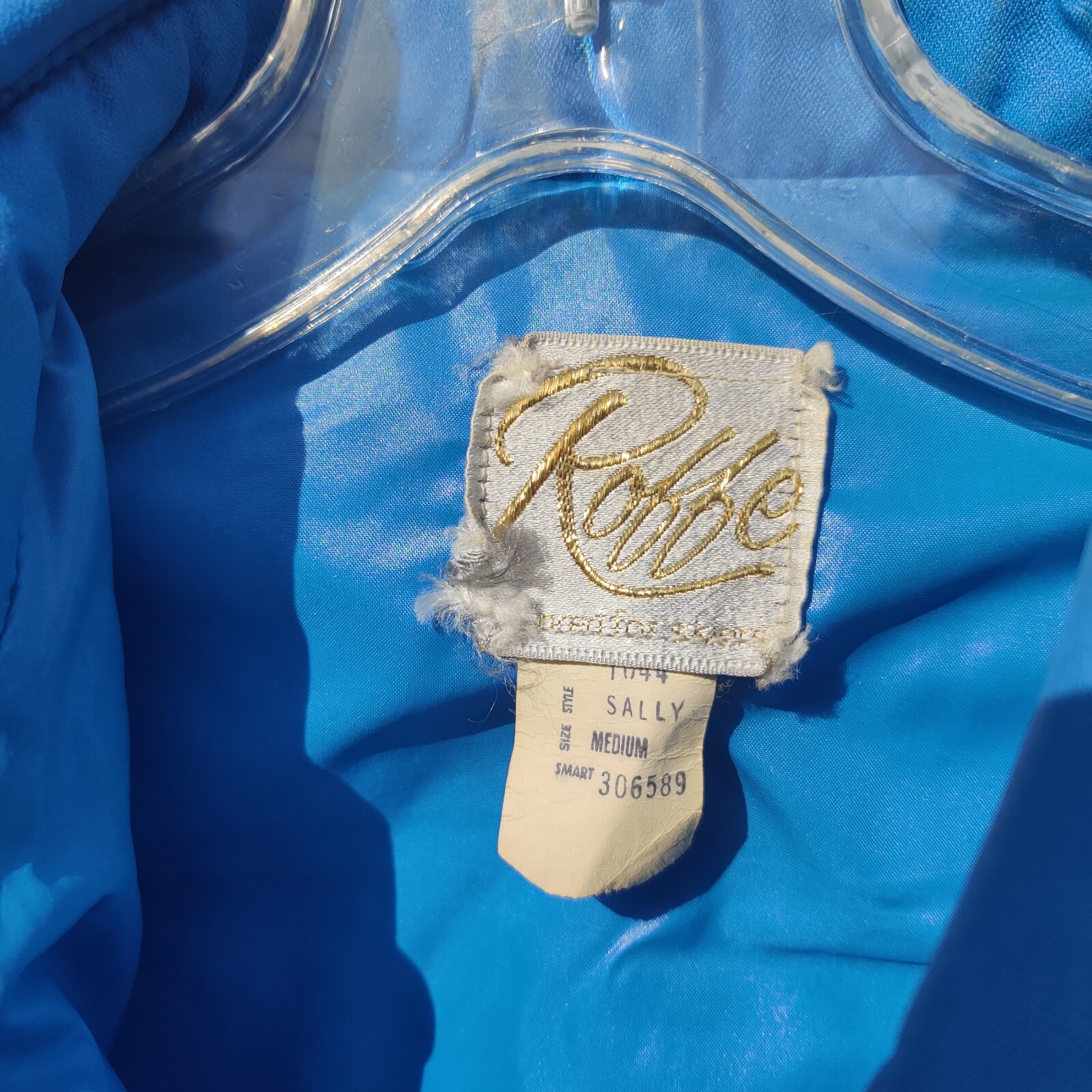 Vintage Roffe Women’s Ski Sally Jacket Coat Bright Blue Sz Medium