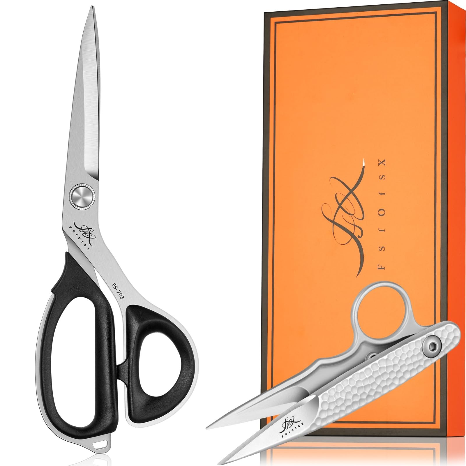Fabric Scissors Tailor Sewing Shears Heavy Duty Multi-Purpose Integral Molding S