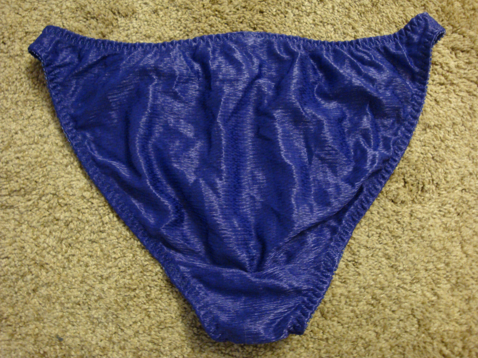 Soft Sensations M Grape Purple Smooth Silky Lace Bikini Panty Vintage #1720