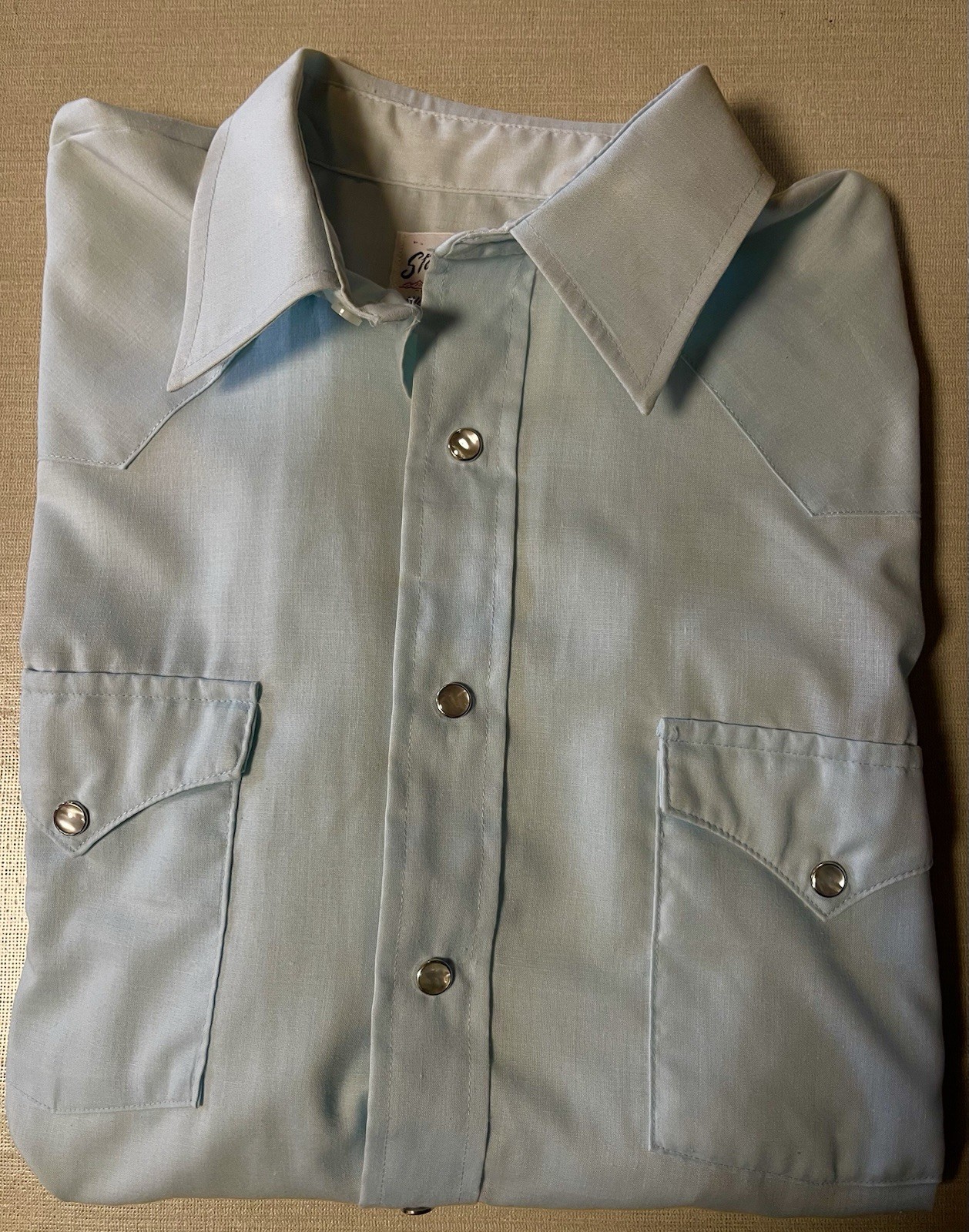 VINTAGE Stage West Western Wear Pearl Snap Shirt Womens M, Cotton Poly EUC
