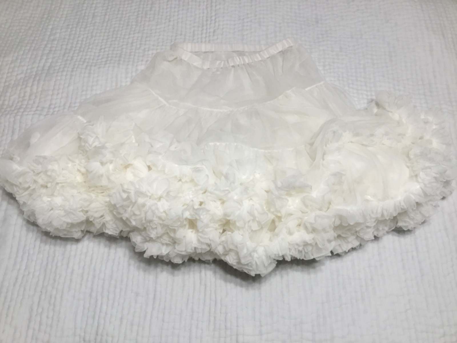 Vtg Malco Modes Petticoat L White Square Dance Rockabilly Retro Pin Up Crinoline