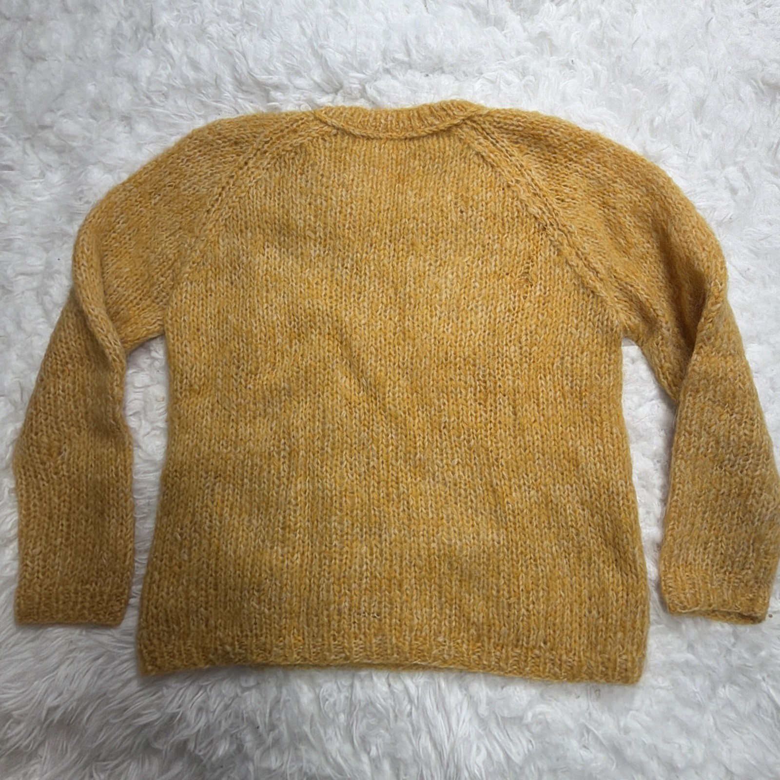 Rare! Vintage 1950’s Montgomery Ward Sweater Wool Mohair Argyle Thick Knit Italy