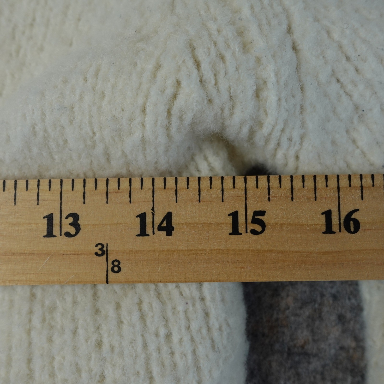 Vintage Y2K Cardigan Cream Wool Knit Shrunken Fuzzy Sweater Mesh Fairy Grunge