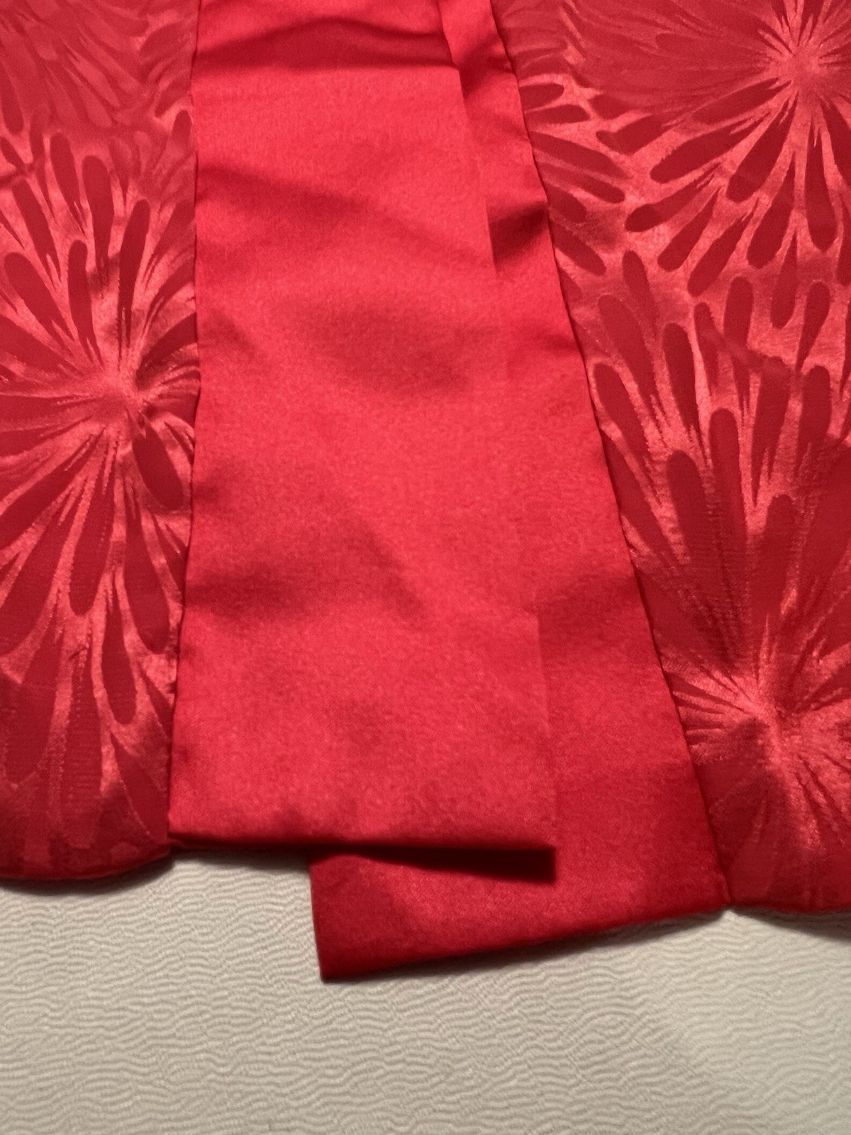 Georgette Trabolsi Orange/Fuchsia Long Robe Petite Starburst Neiman Marcus EUC