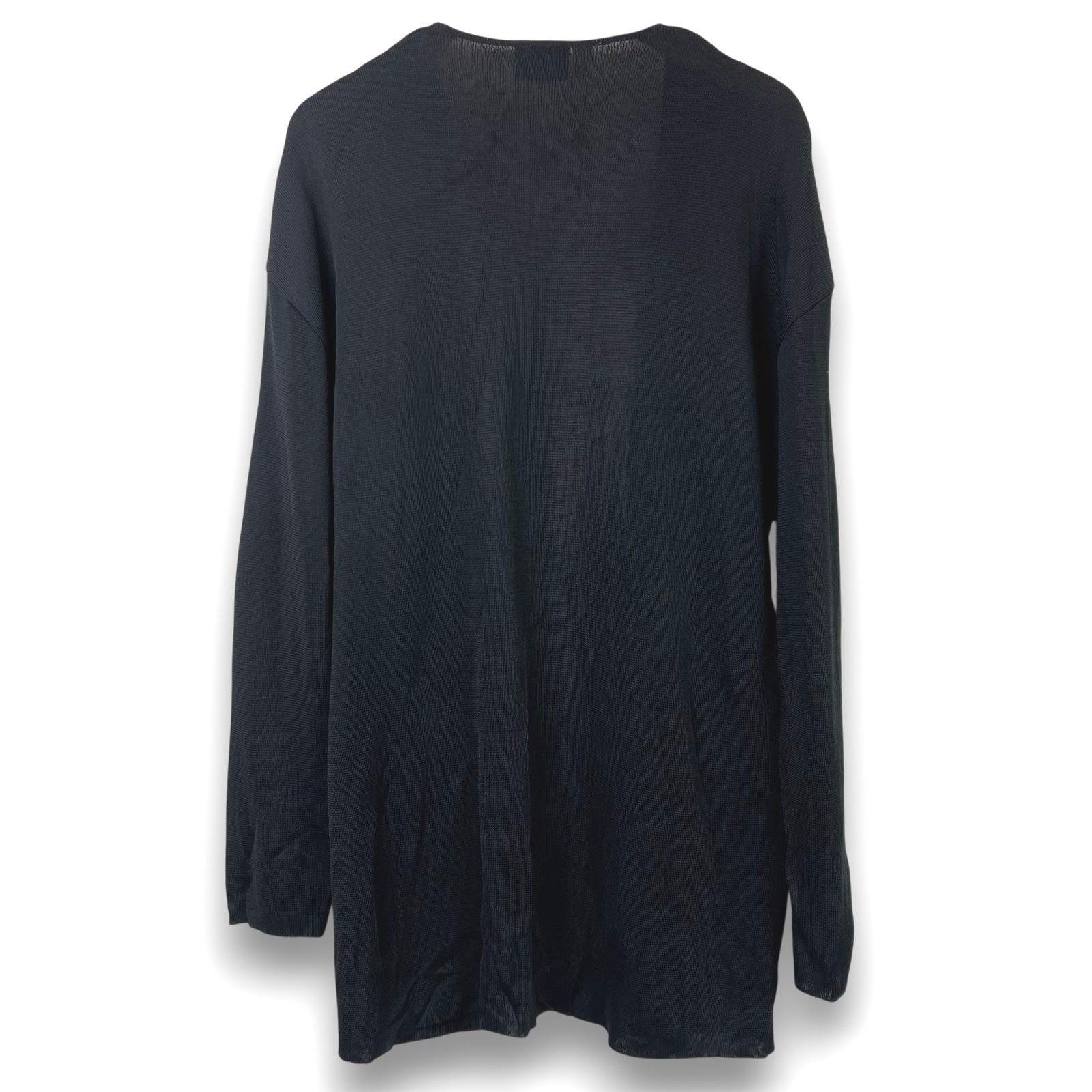 Vintage Angelo Tarlazzi Paris Cardigan Sweater Womens S Black Viscose Italy NWT