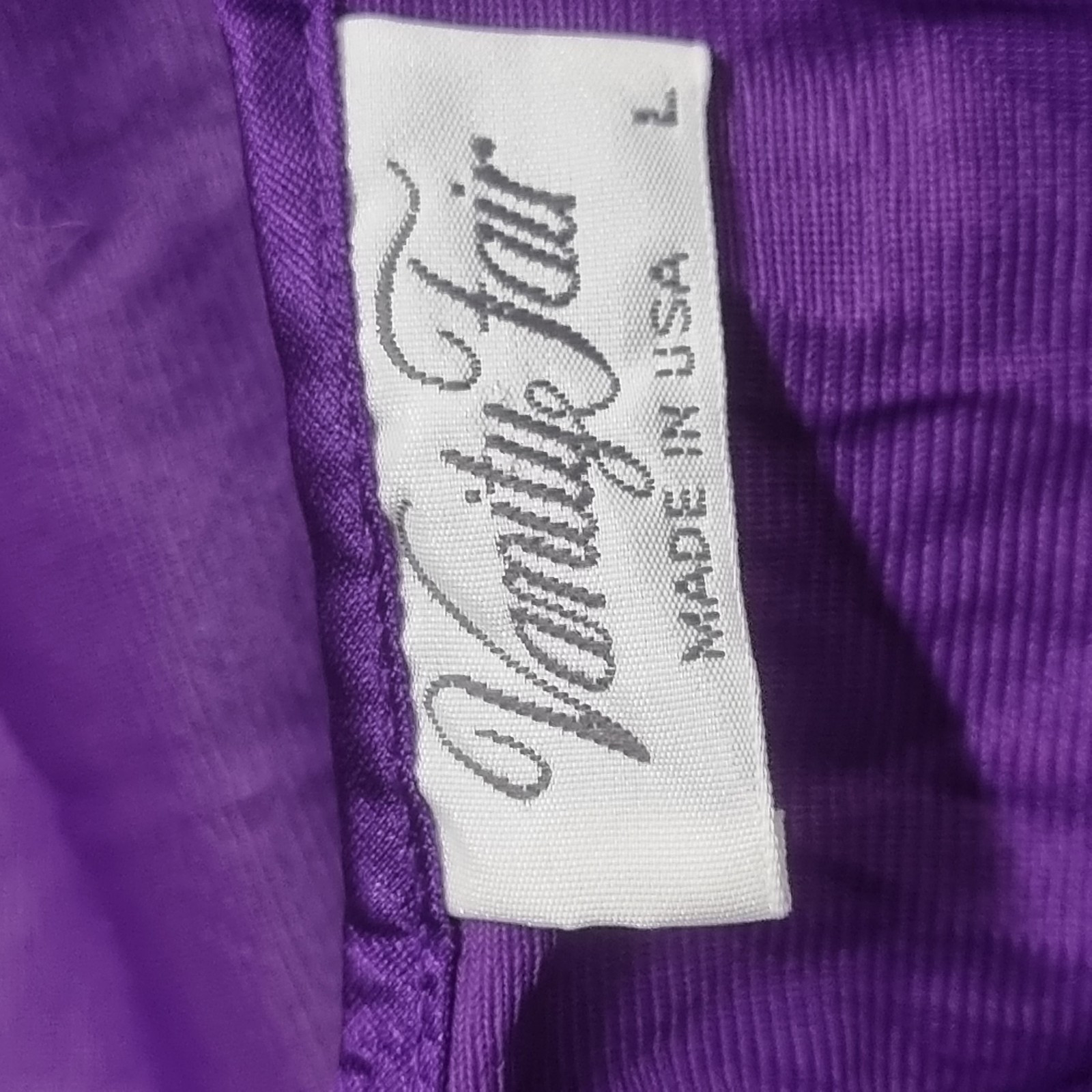 Lot Of 2 VTG Nightgown Vanity Fair Vandemere Nightie Nylon Lace Purple Lace Sz L