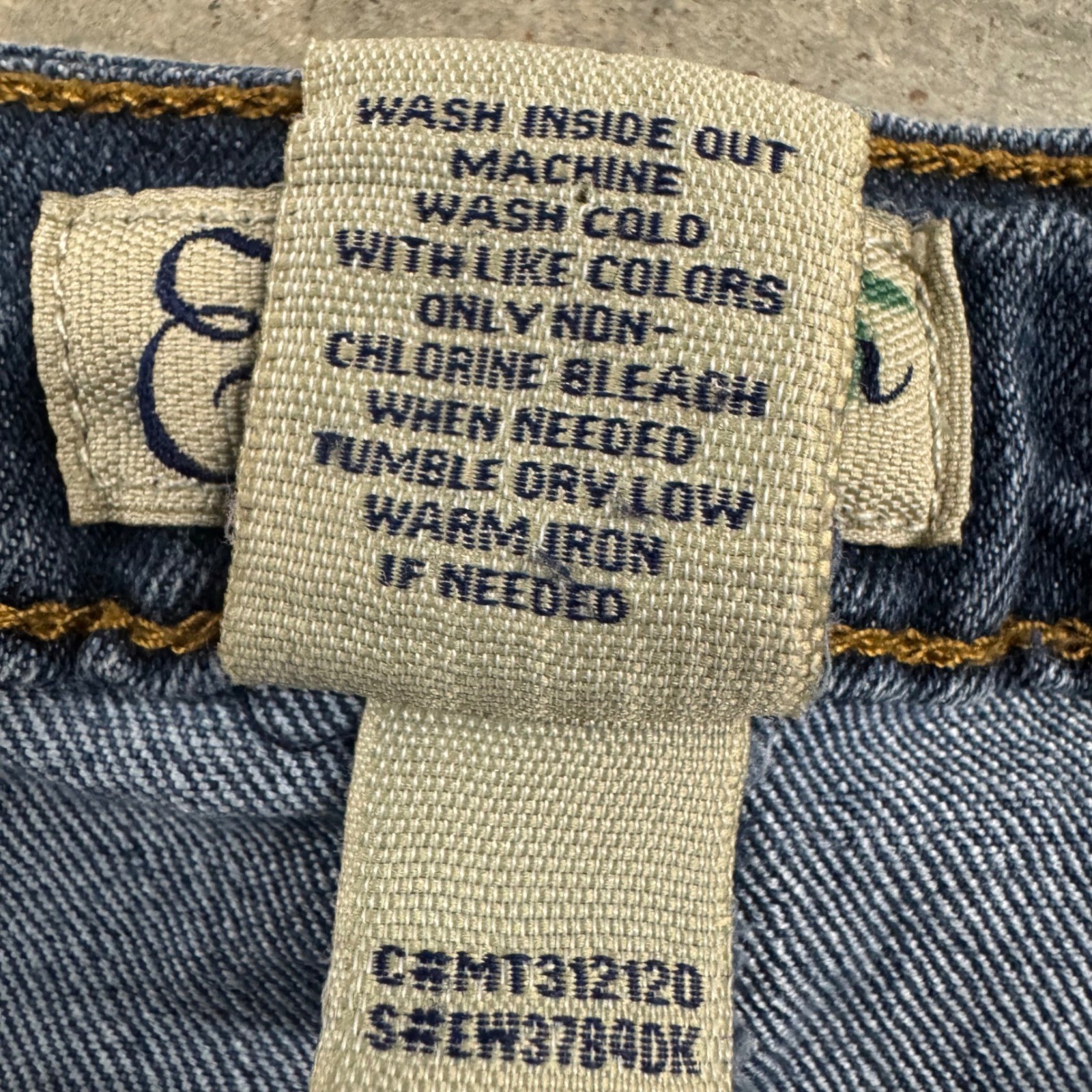 Earl Jeans Denim Mini Skirt Pleated Buttons S/4 Western Y2k Cowgirl Retro VTG