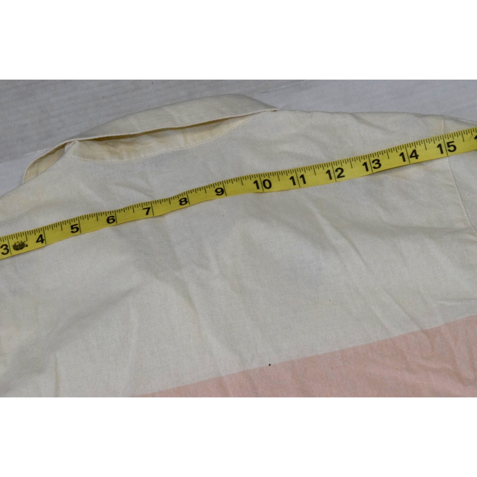 Vintage Shirt Basic Editions Size S 90s 3 Tone Peachy Pink Embroidered Flowers